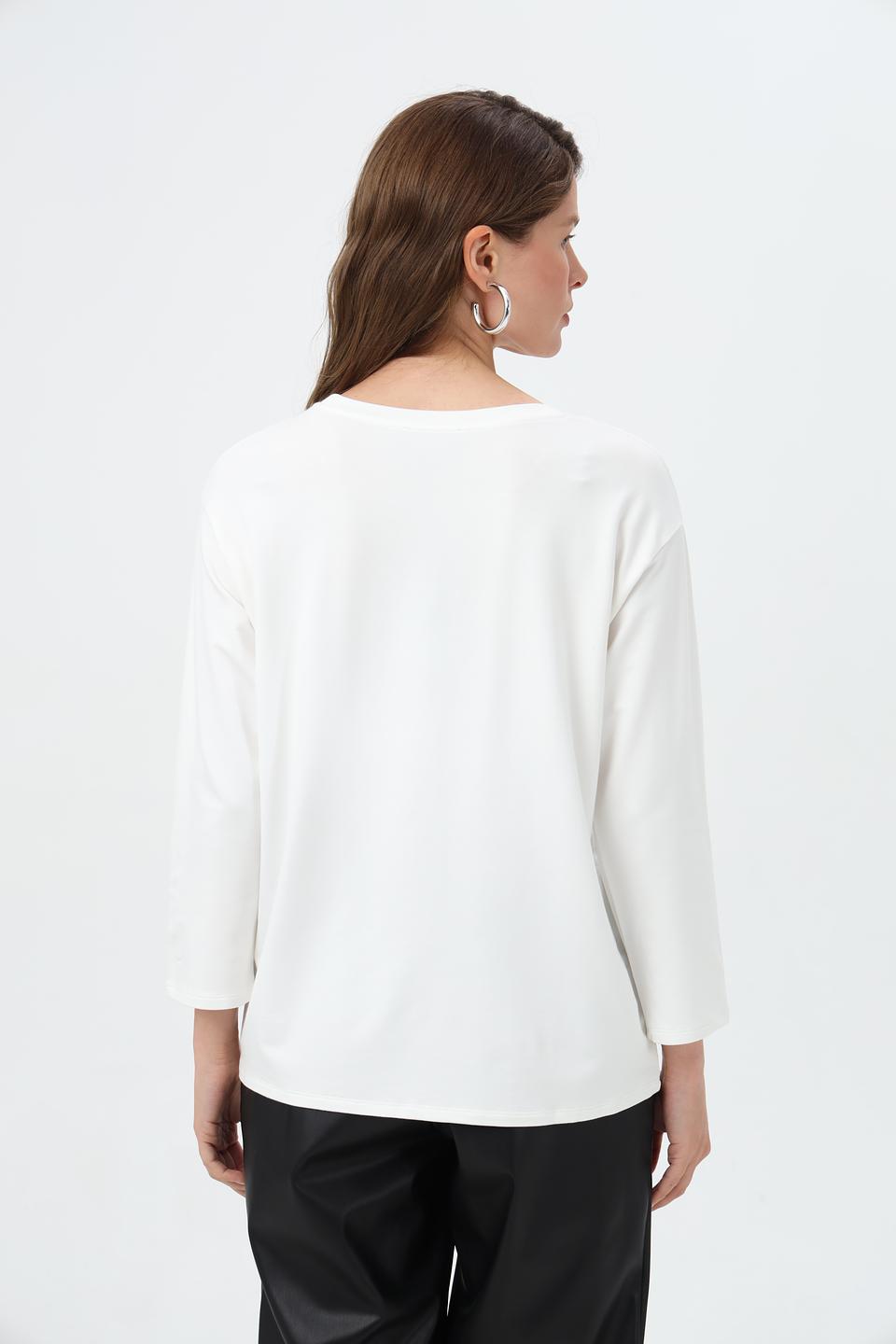 Лонгслив Monari с принтом лебедя