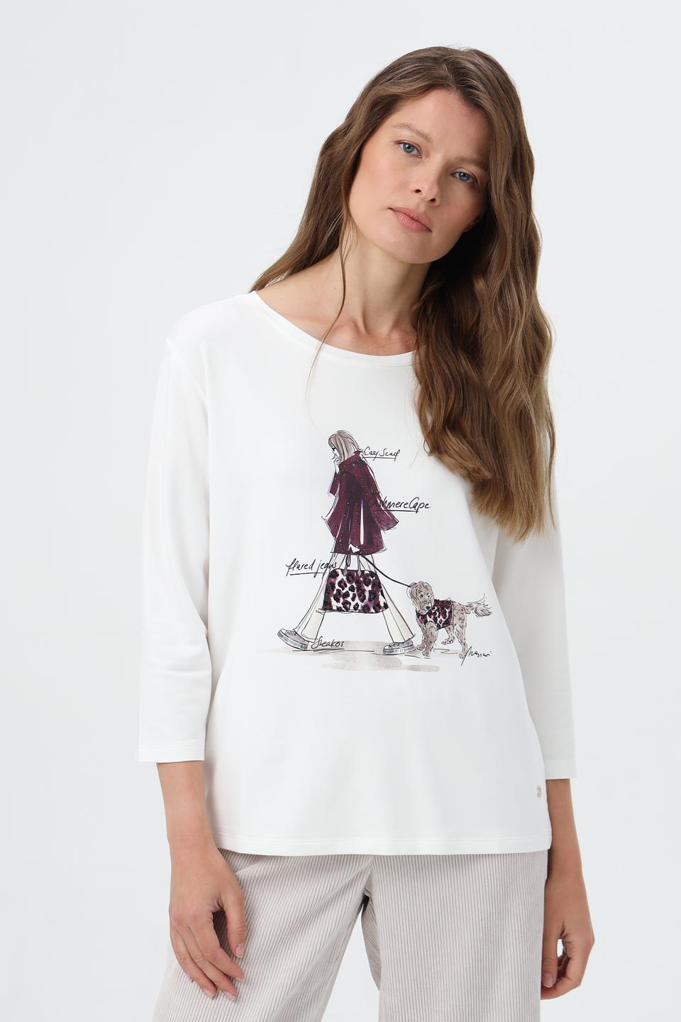 Лонгслив Monari с принтом