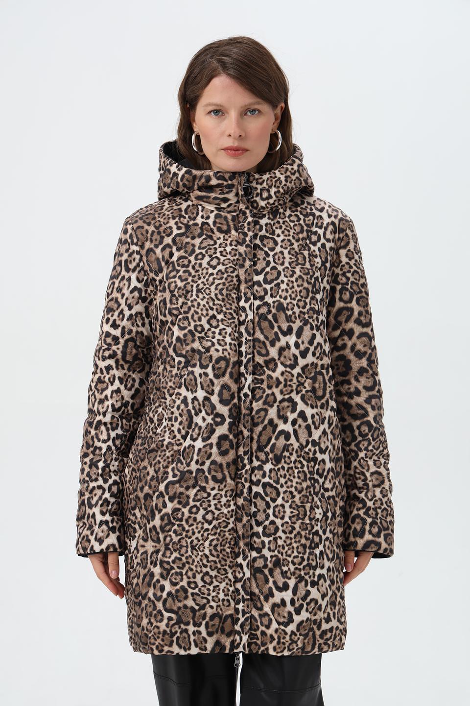 Куртка Betty Barclay с леопардовым капюшоном