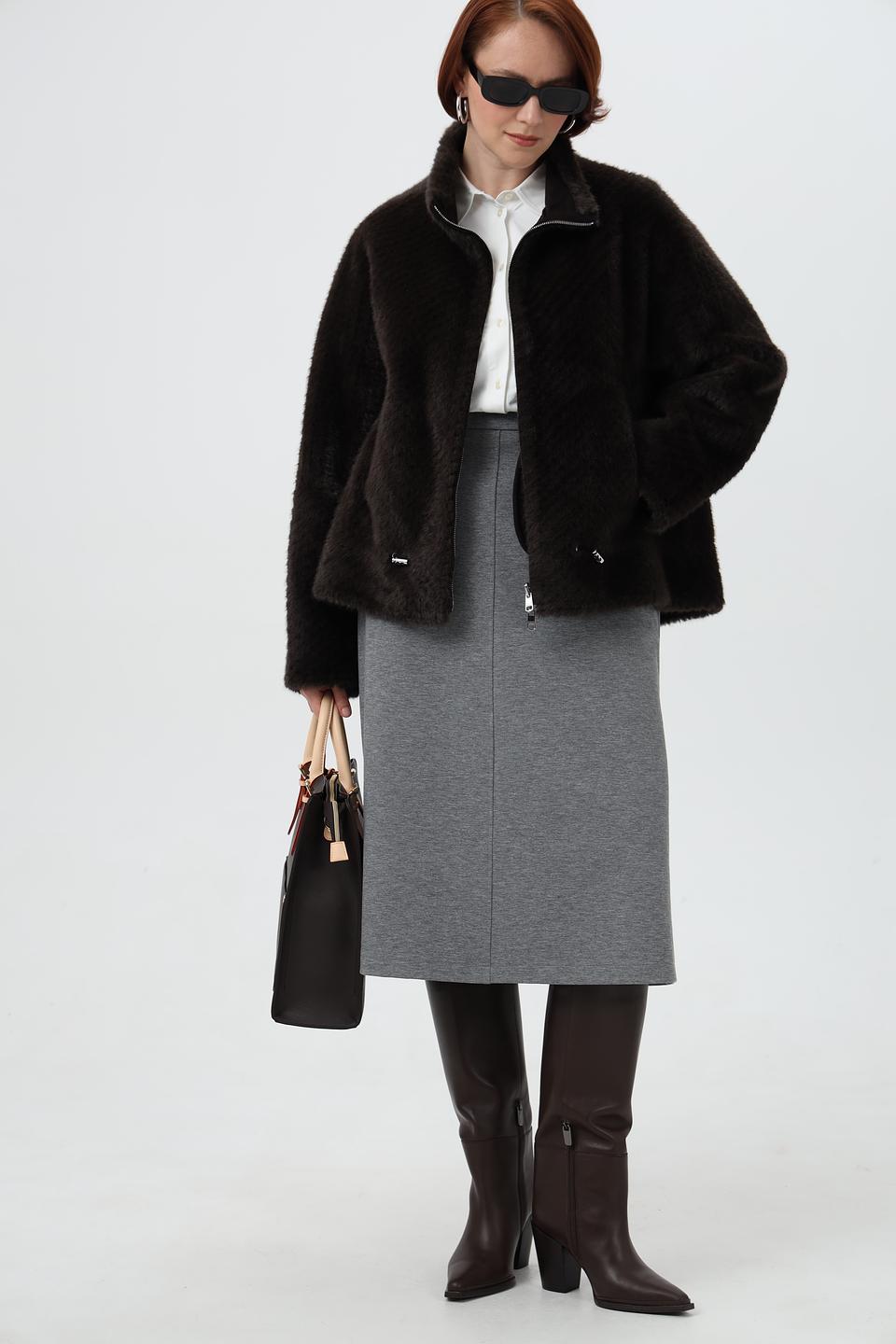 Юбка Bianca серая миди