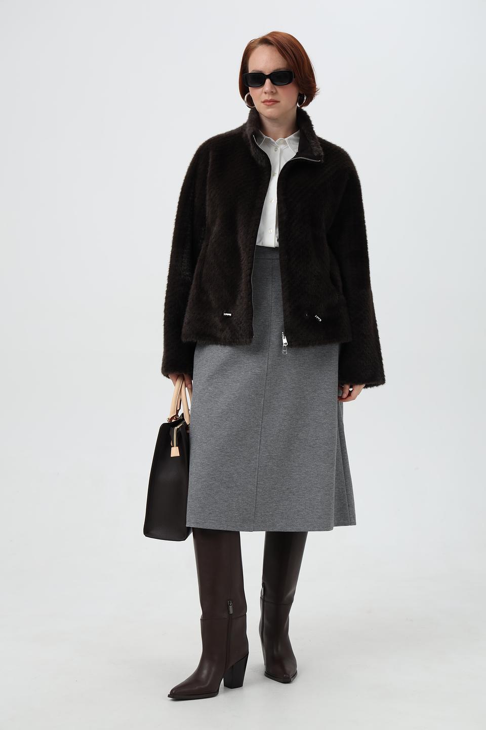 Шуба Cinque из искусственного меха коричневый