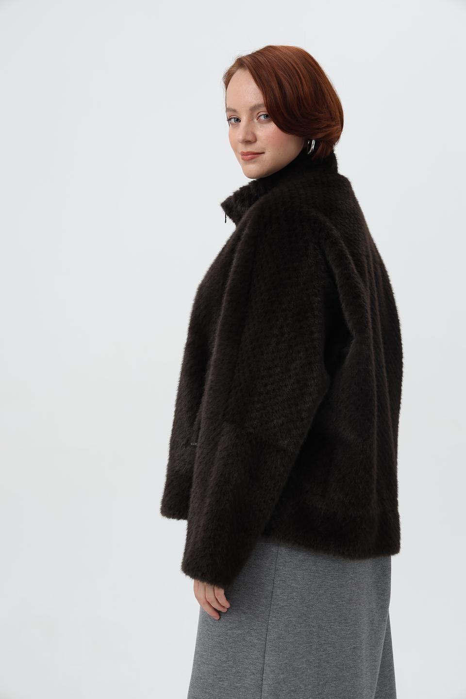 Шуба Cinque из искусственного меха коричневый