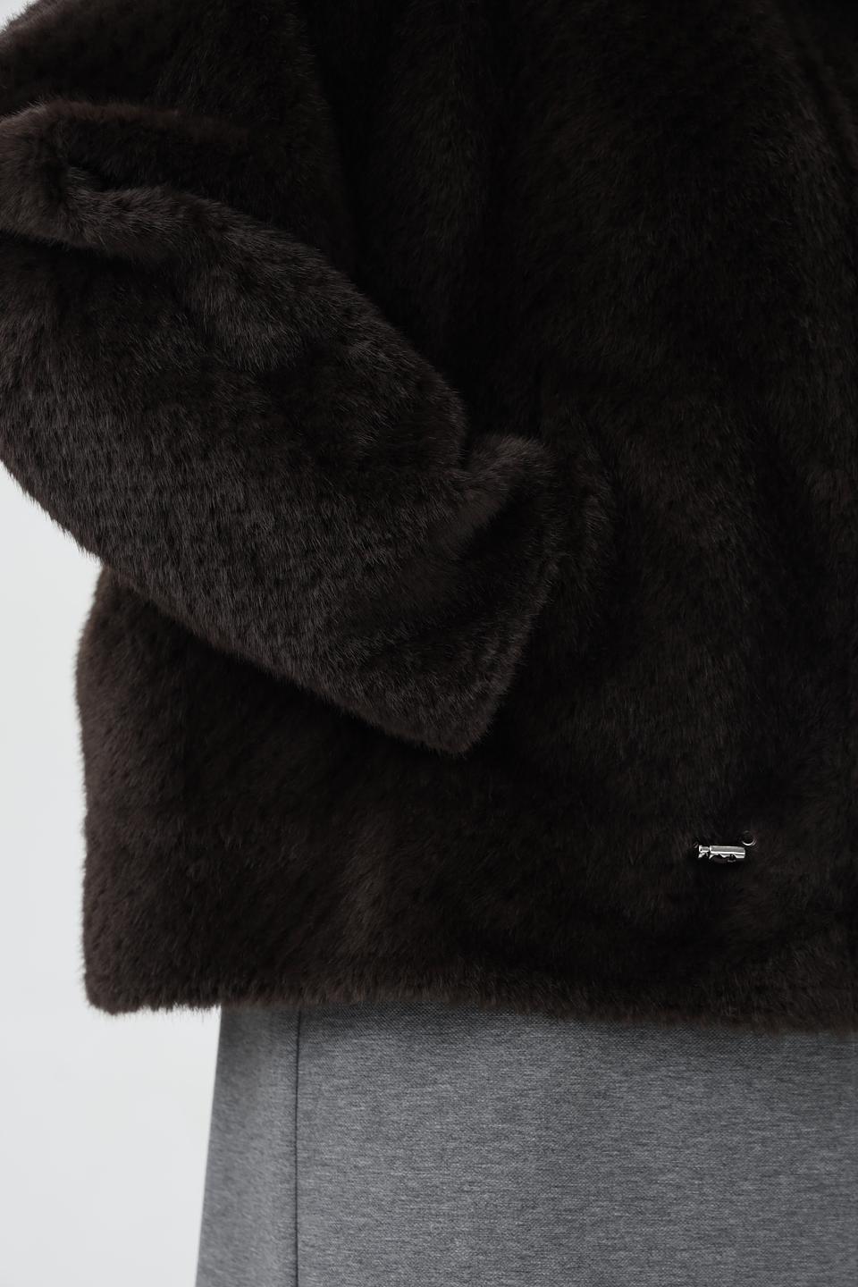 Шуба Cinque из искусственного меха коричневый