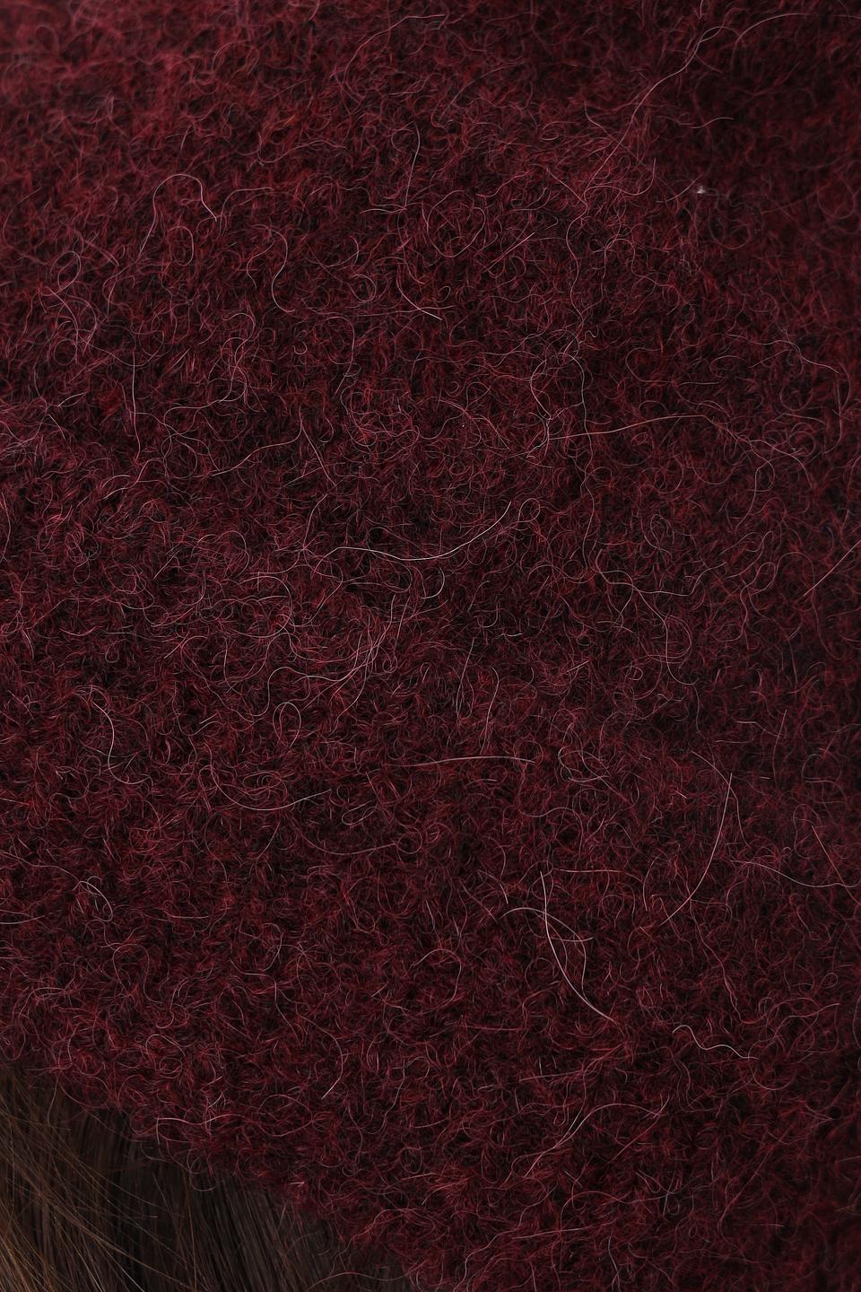 Шапка Roeckl вязаная бордовая