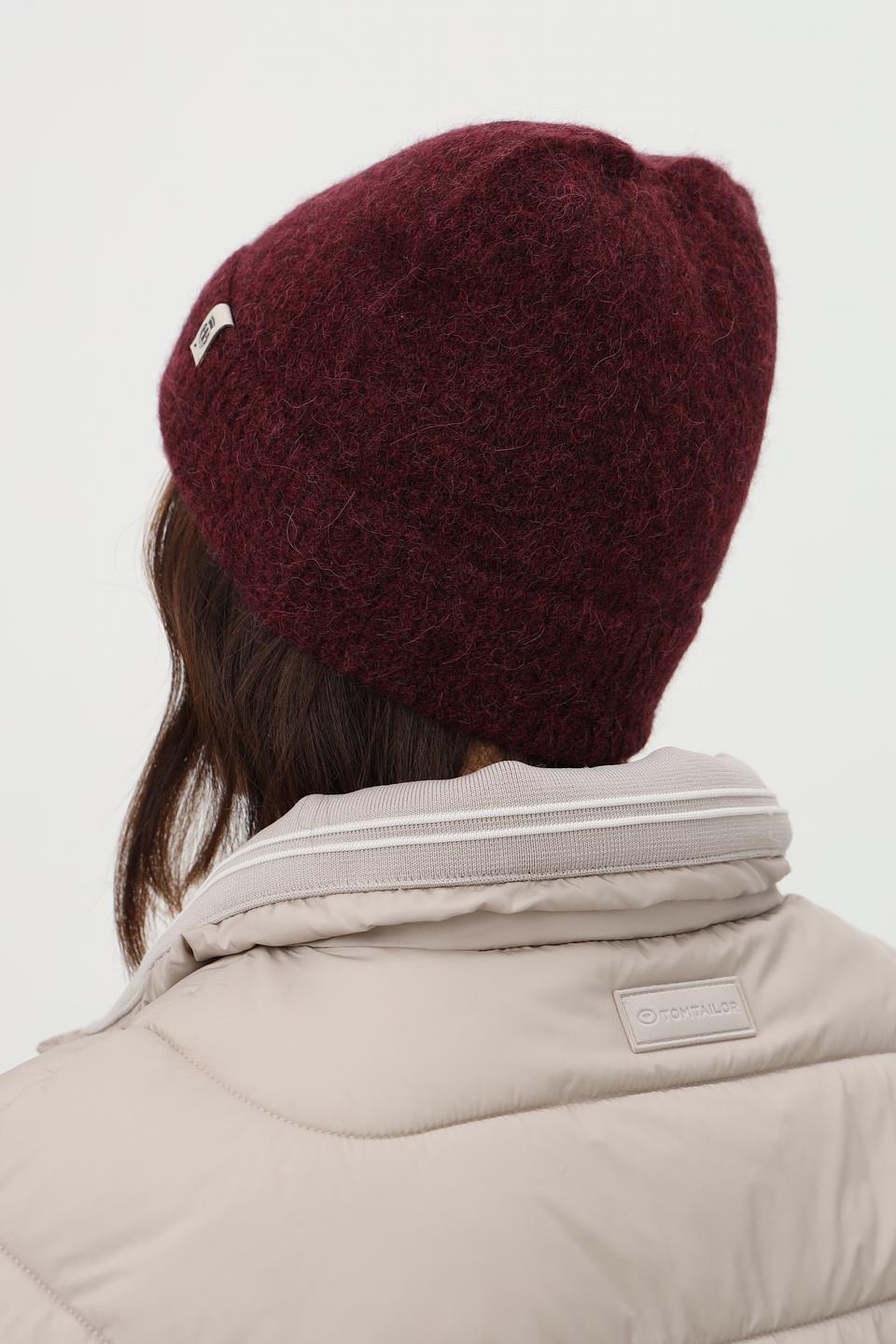 Шапка Roeckl вязаная бордовая