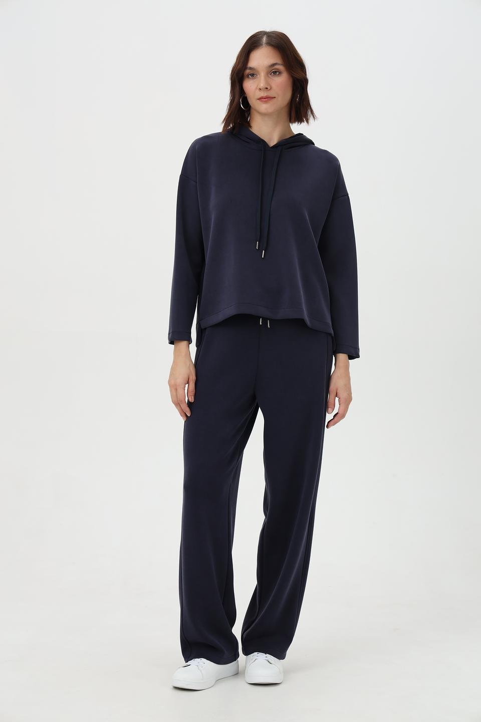 Худи Croche женский тёмно-синий