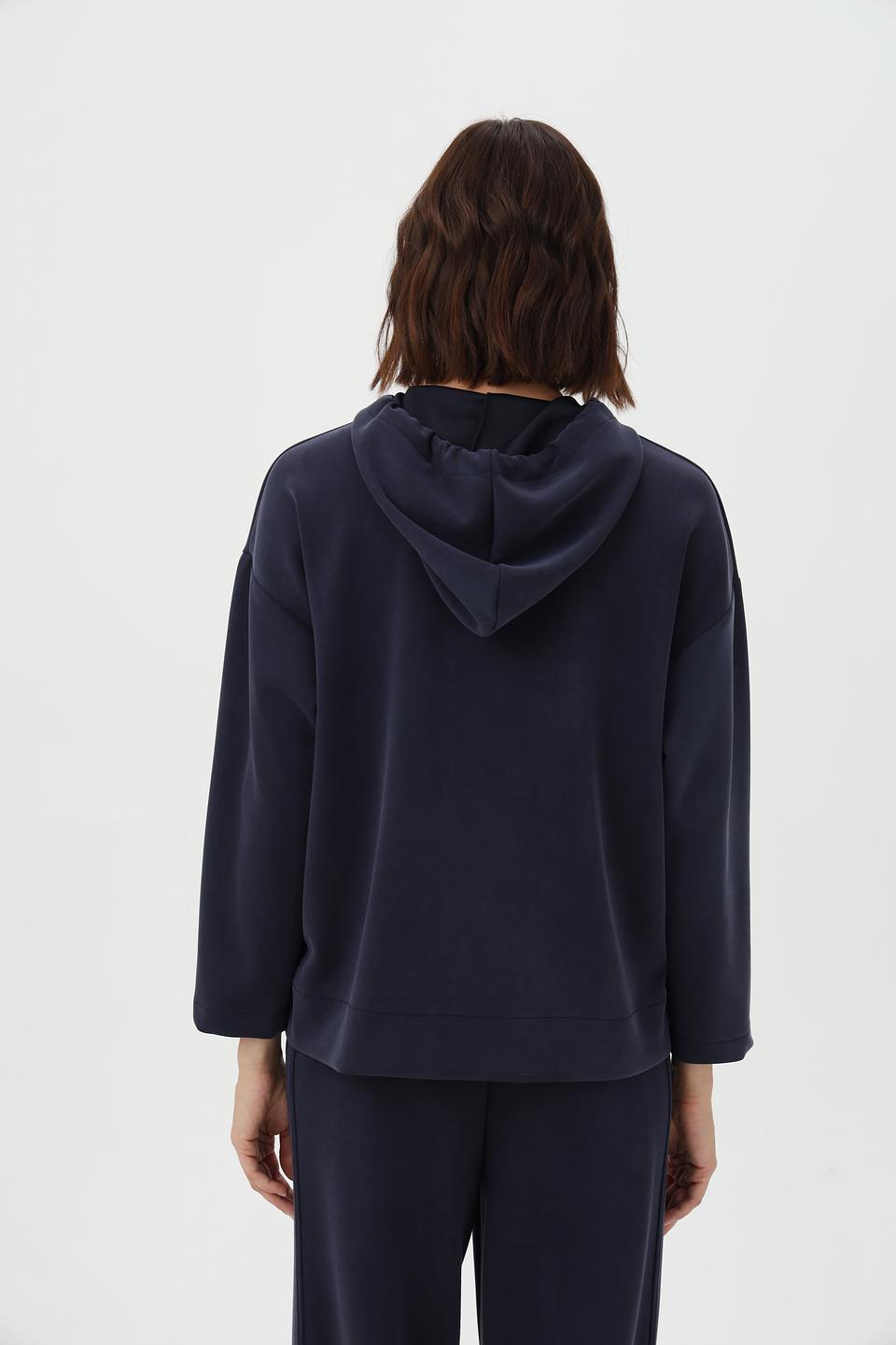 Худи Croche женский тёмно-синий