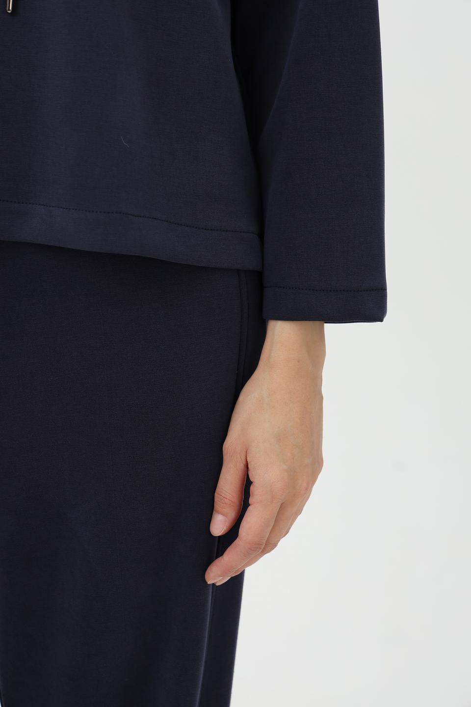 Худи Croche женский тёмно-синий