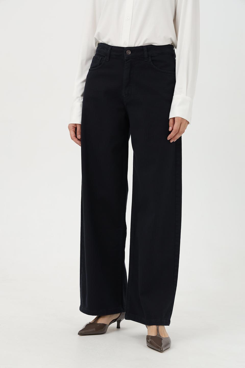 Джинсы Croche клеш темно-синие