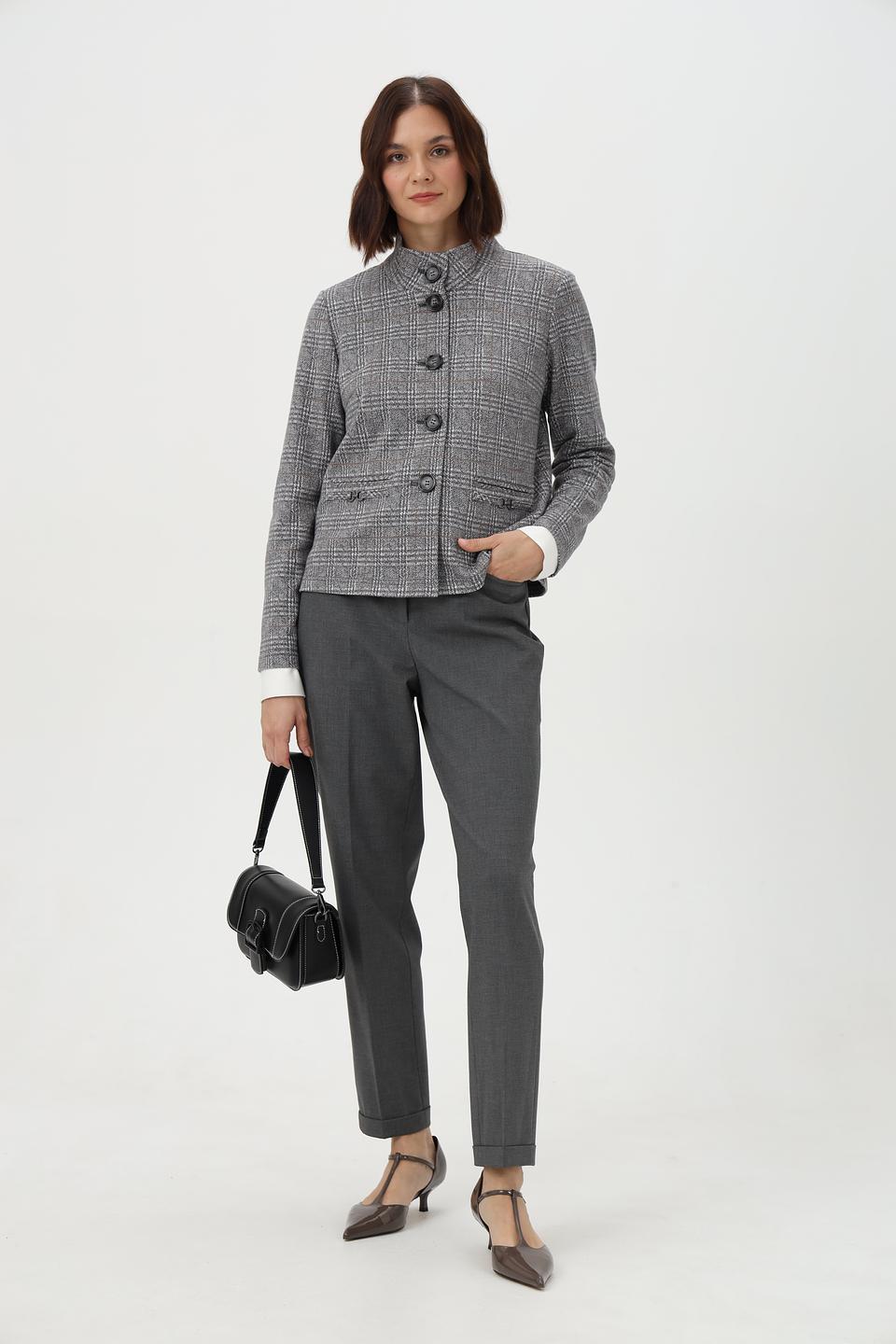 Брюки Cambio серые зауженные