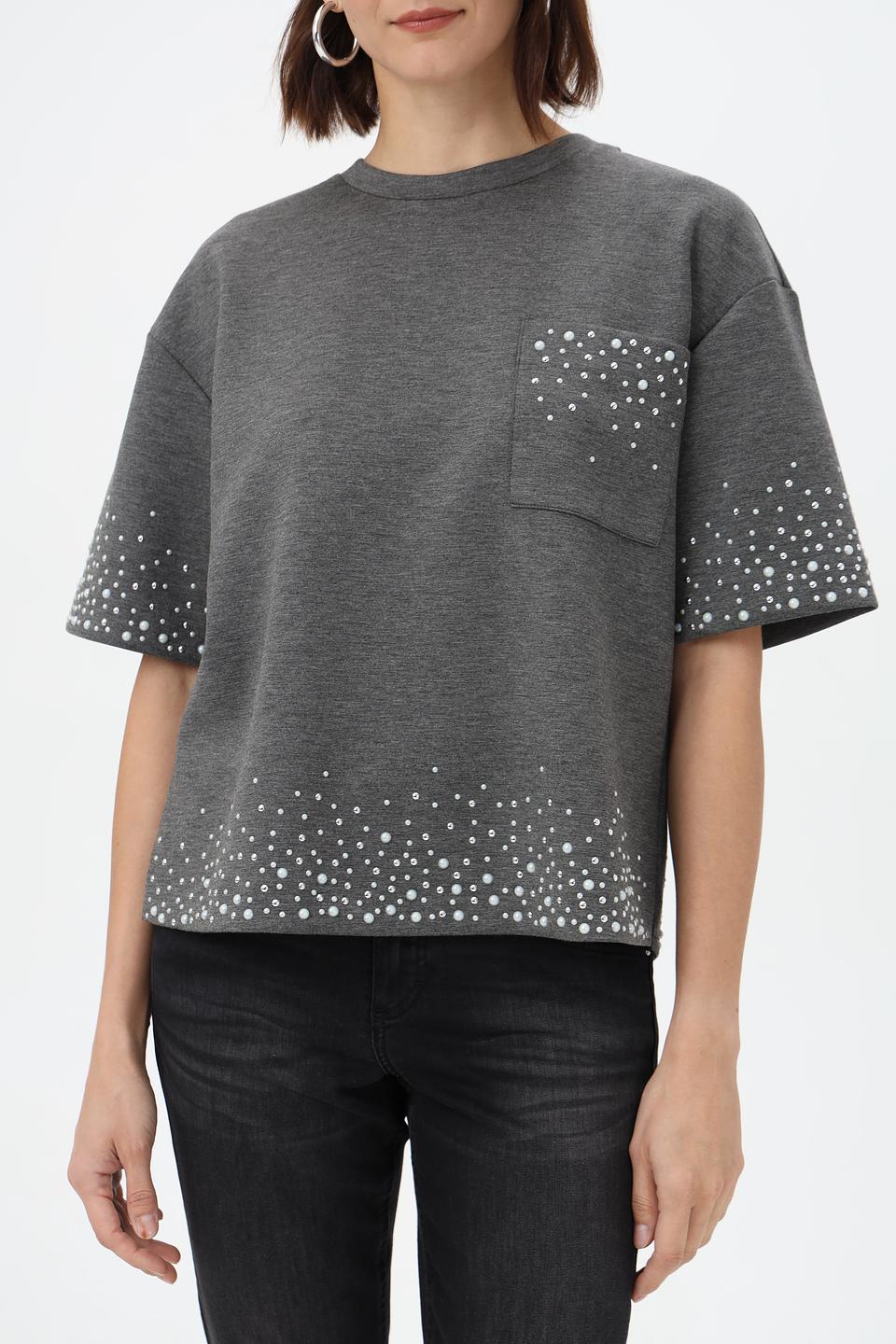 Пуловер Rich and Royal с жемчугом