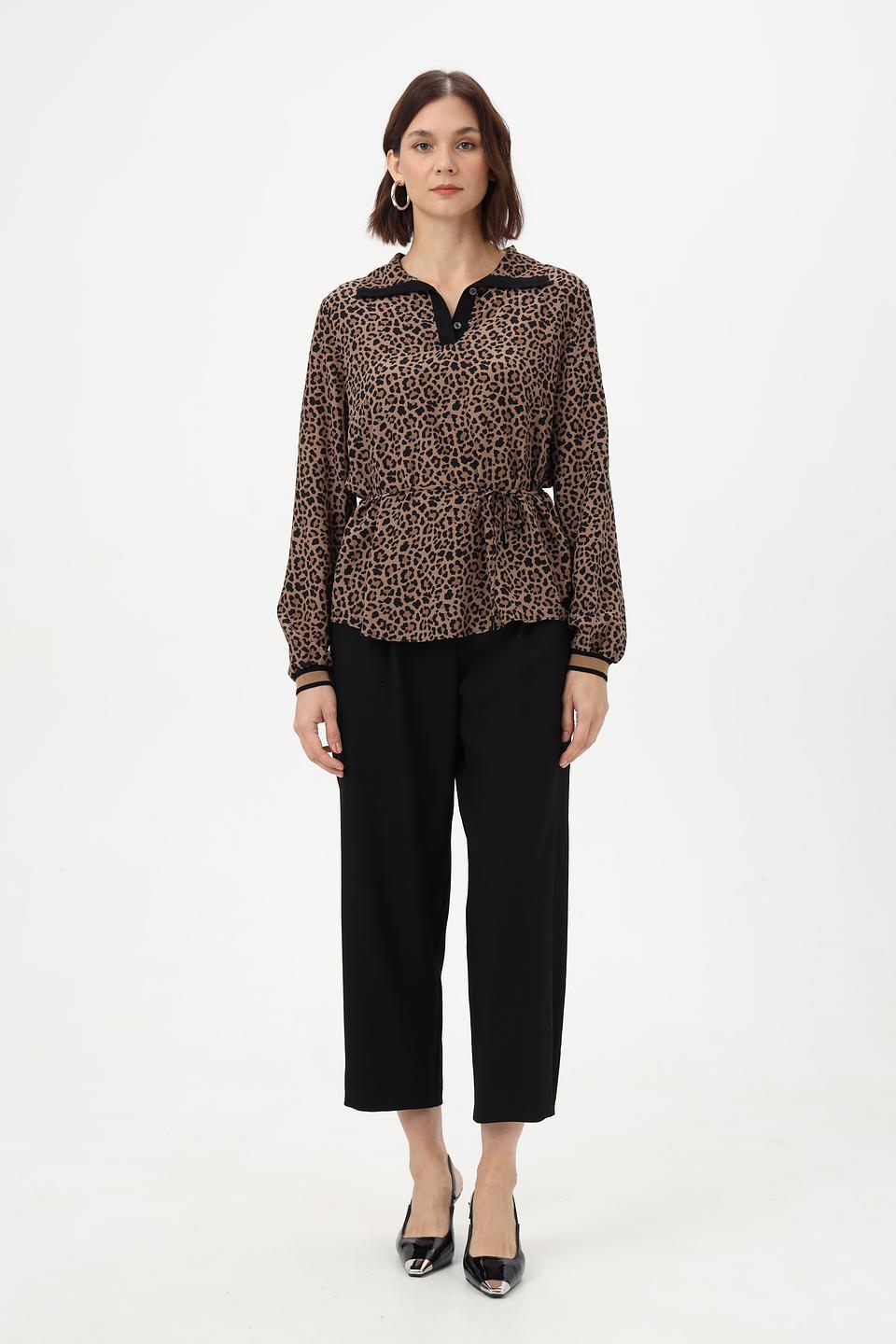 Блузка Marc Cain с леопардовым принтом