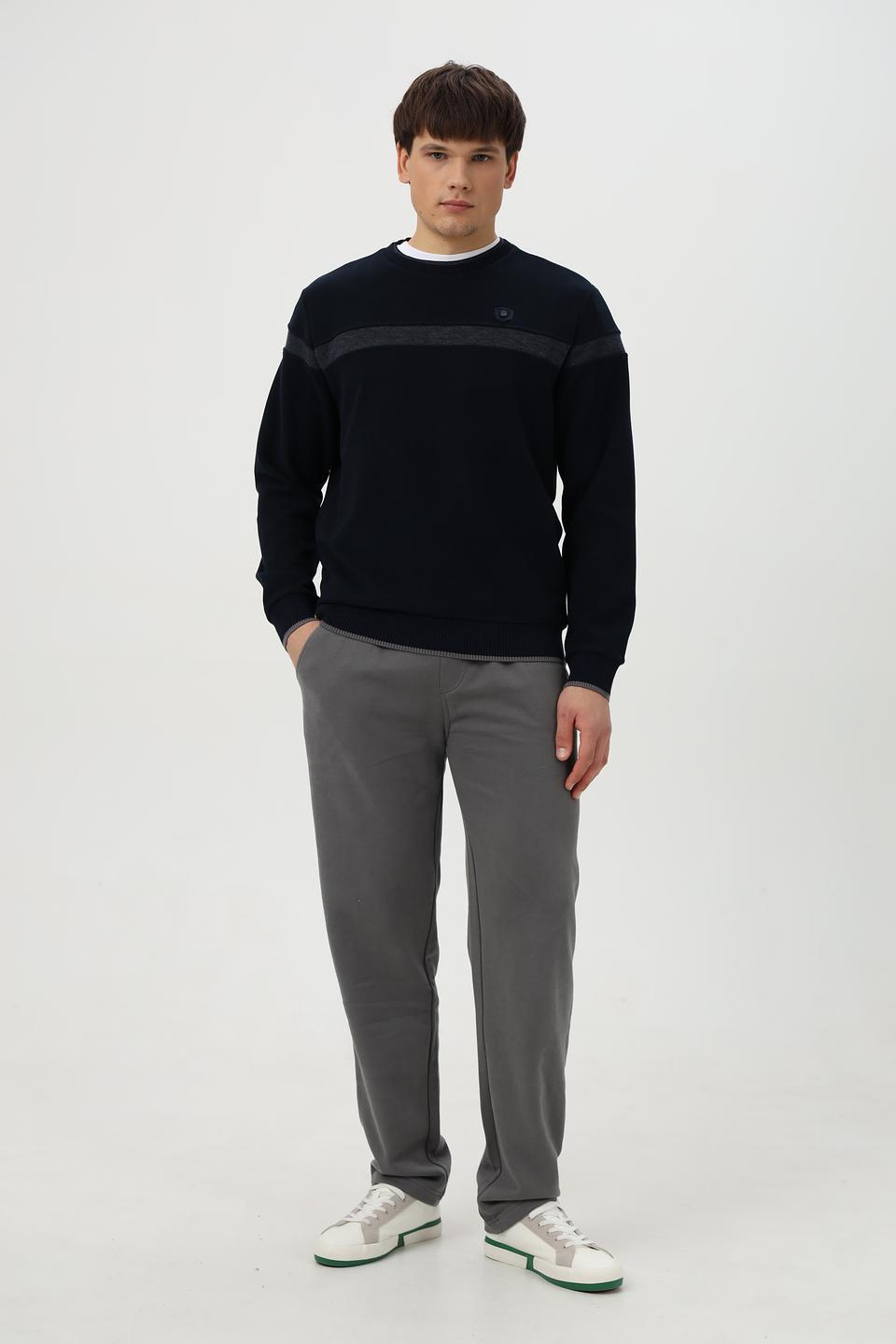 Джемпер Monte Carlo мужской тёмно-синий