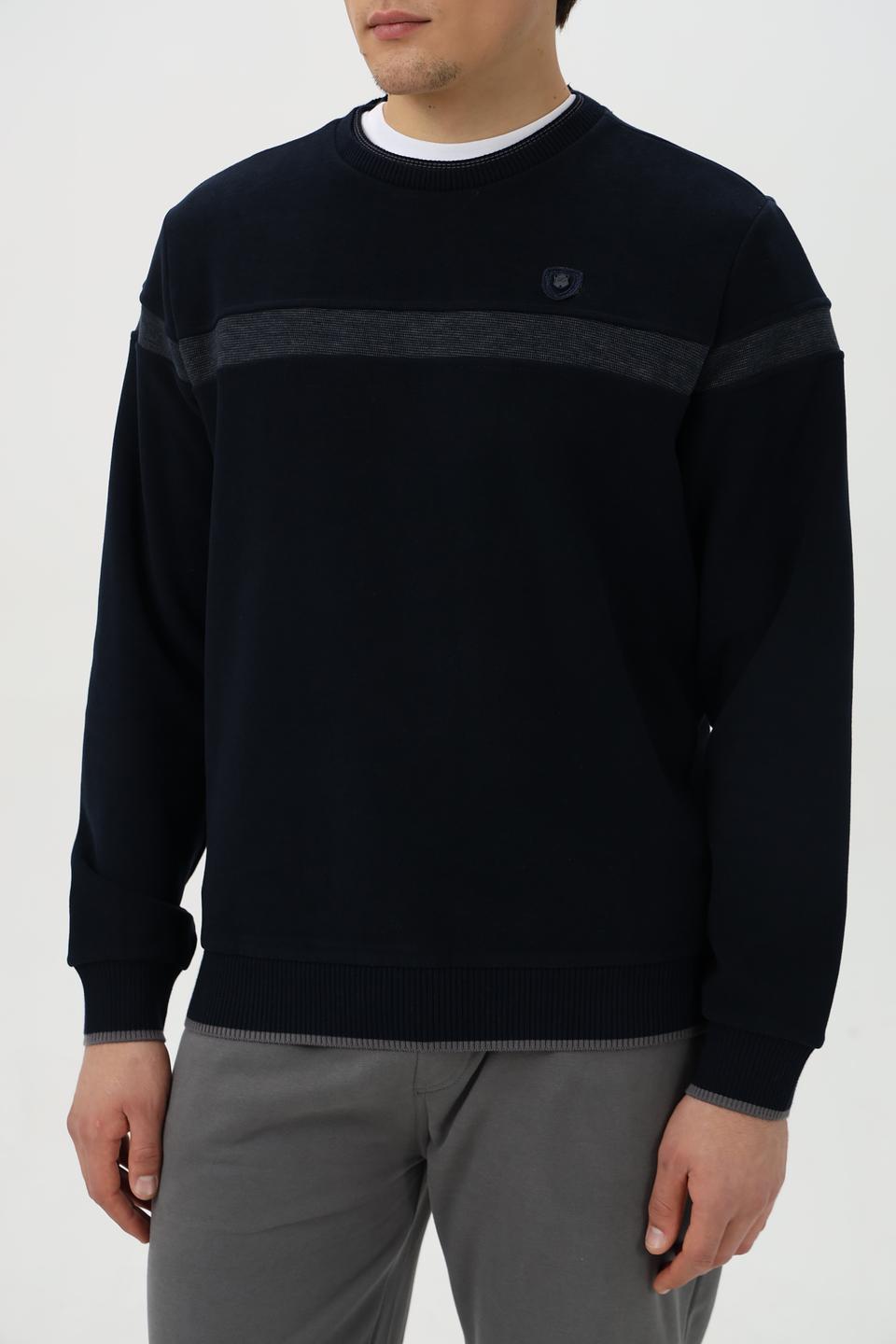 Джемпер Monte Carlo мужской тёмно-синий