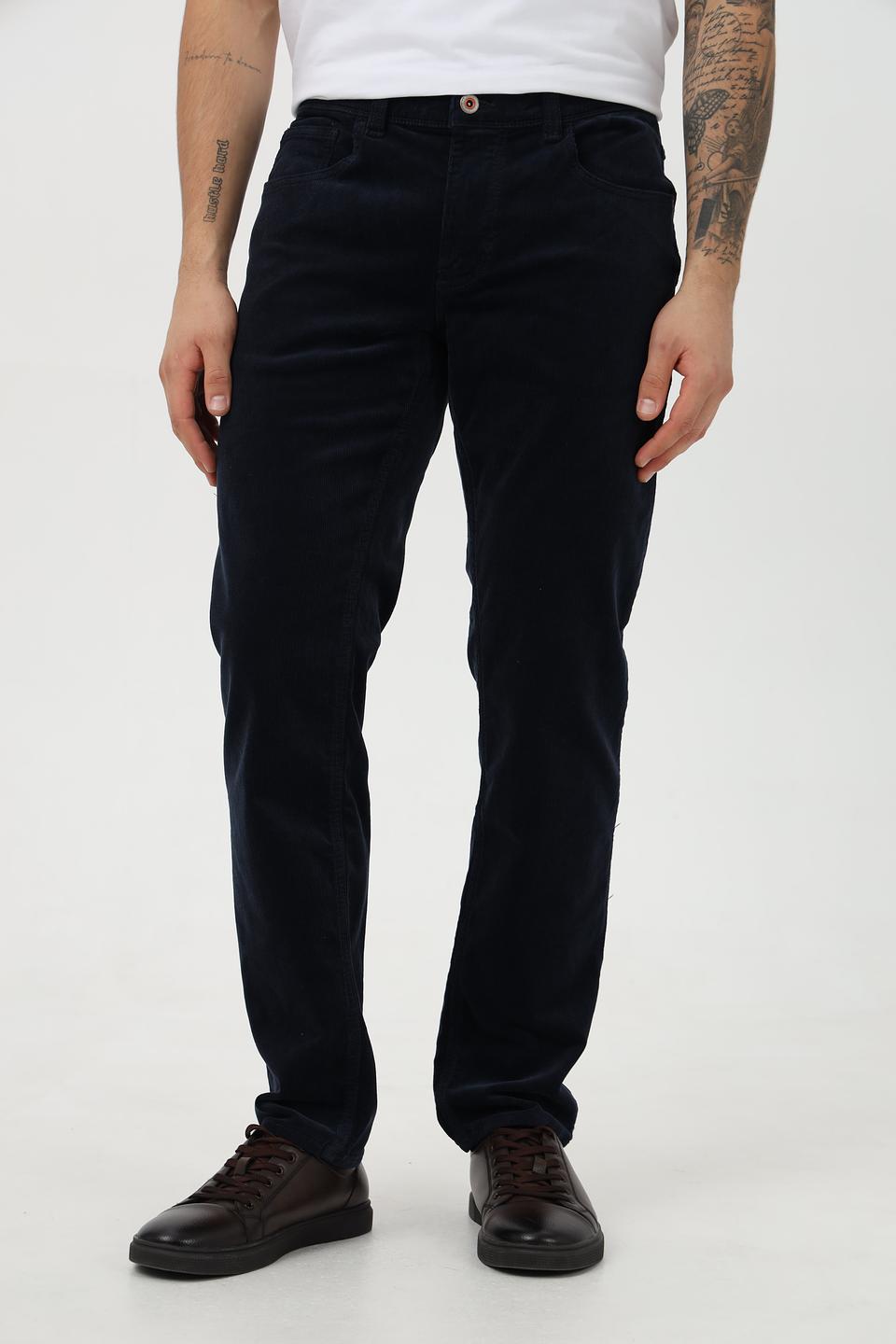 Брюки вельветовые Hattric темно-синие