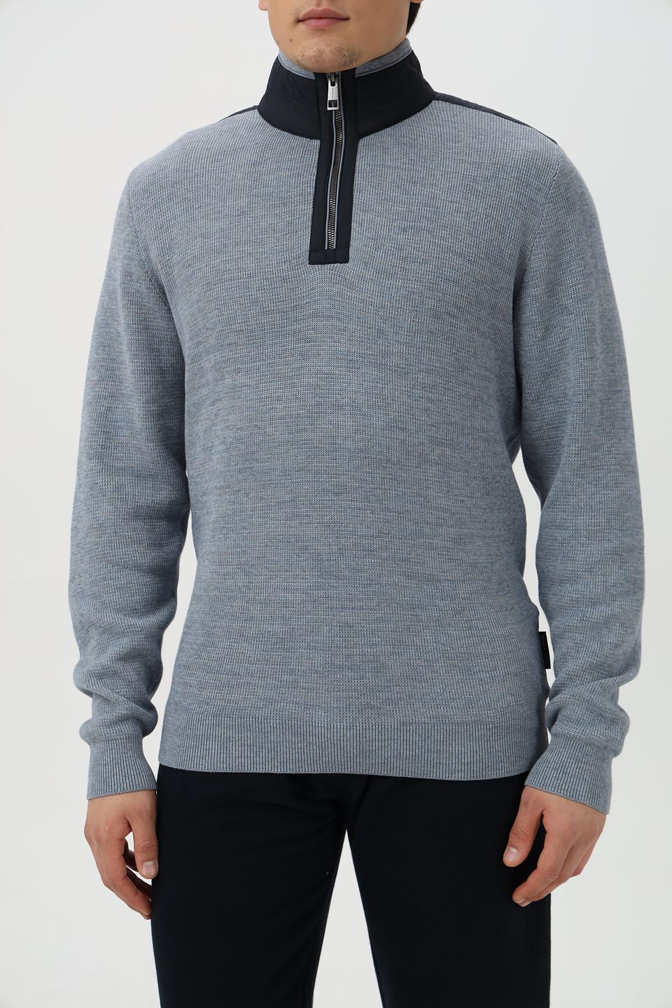 Джемпер Casa Moda с молнией серый