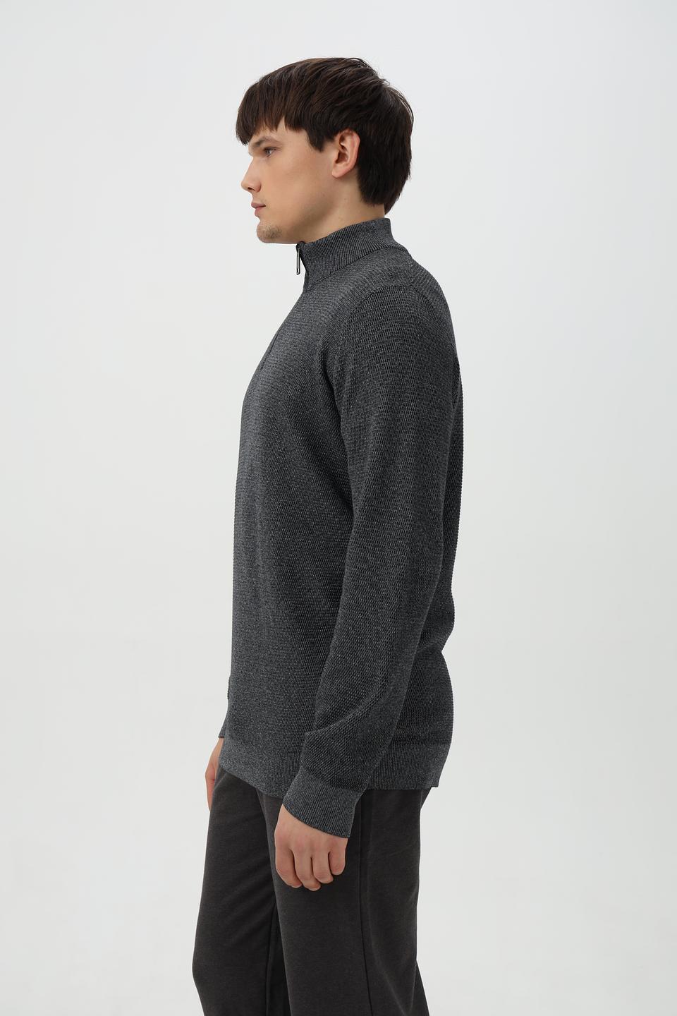 Джемпер Casa Moda с молнией серый