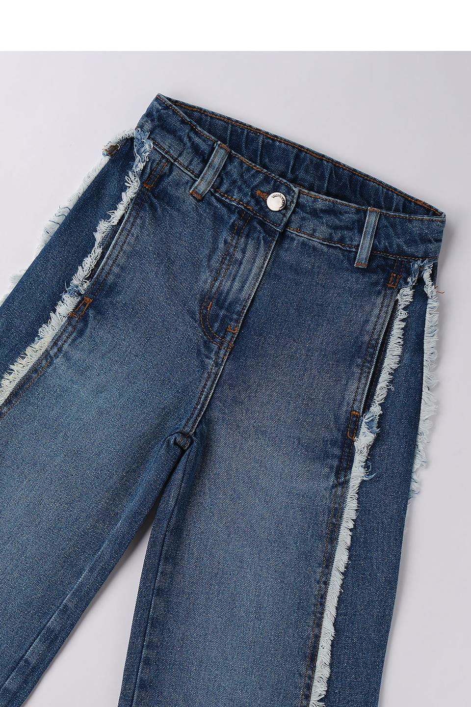 Джинсы Sarabanda дев. с бахромой