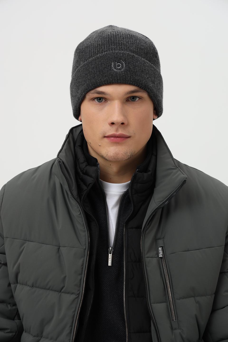 Шапка Bugatti ACC серая