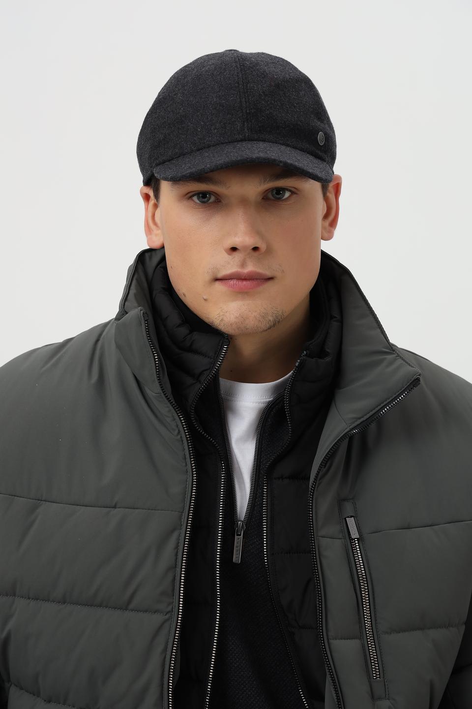 Кепка Bugatti с ушами серая