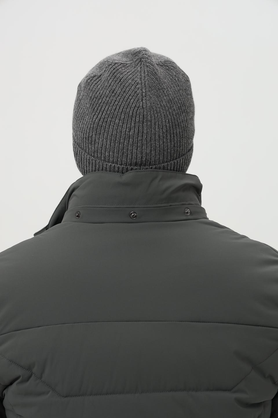 Шапка Bugatti вязаная серая