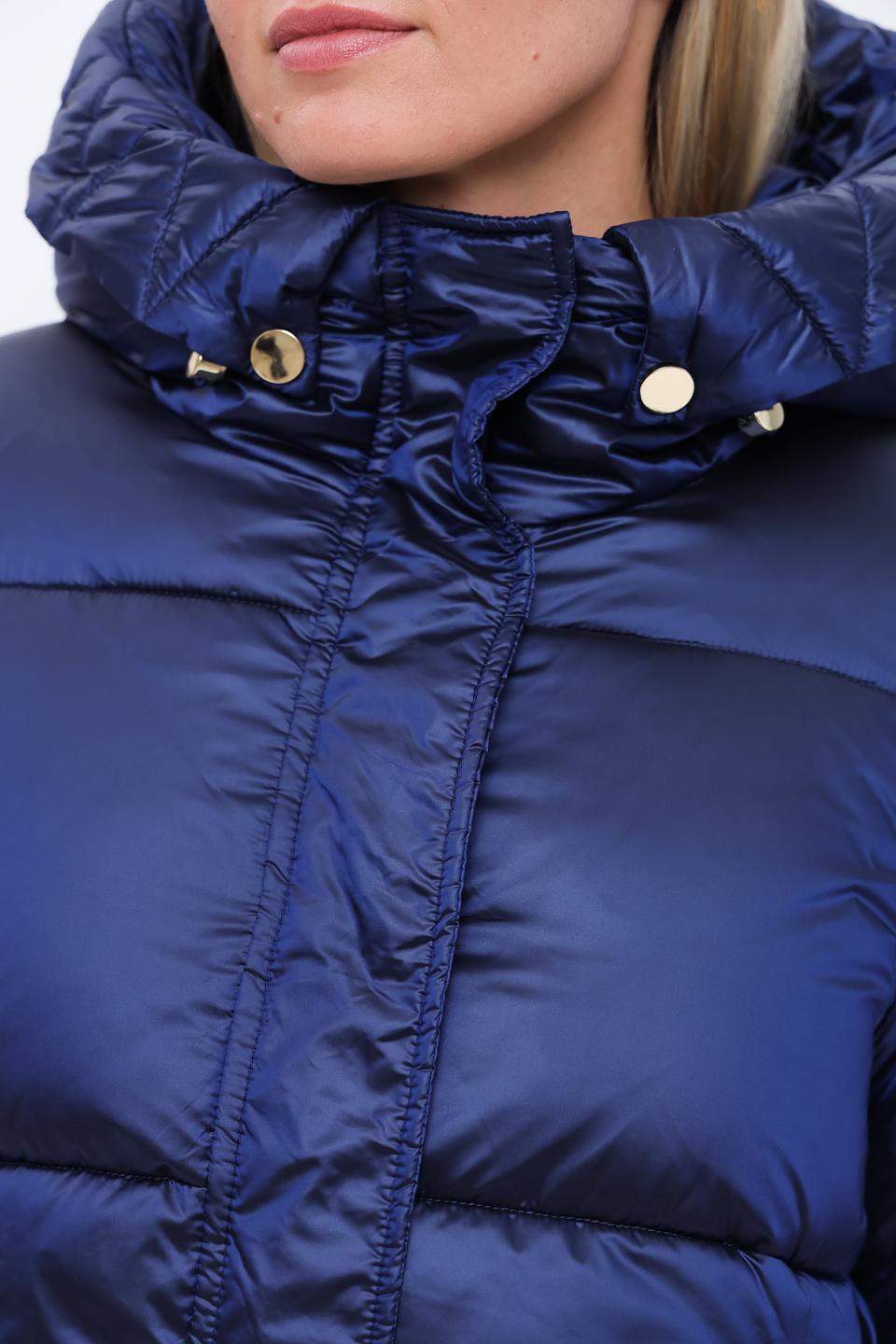 Пальто Electra style синее стеганое