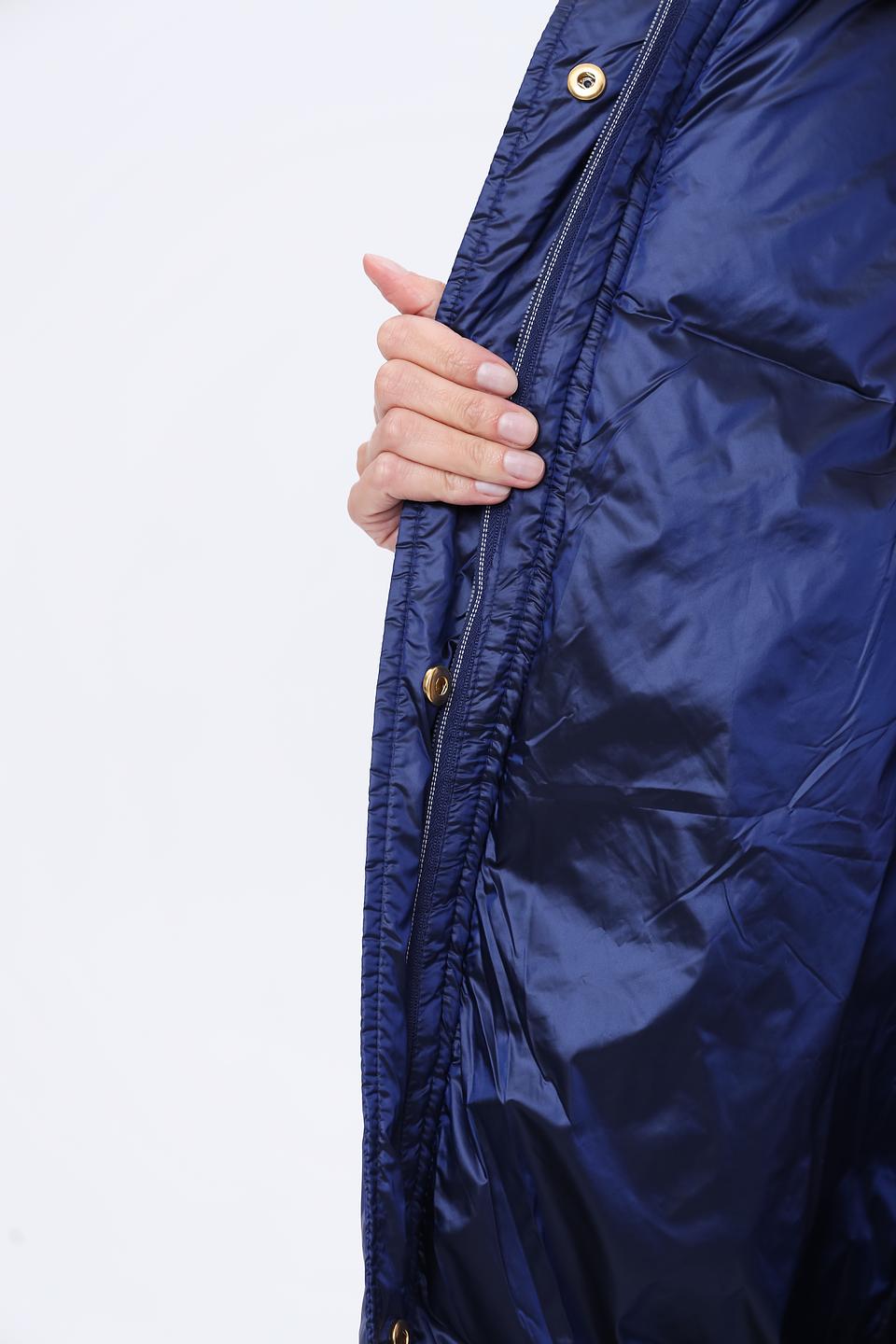 Пальто Electra style синее стеганое