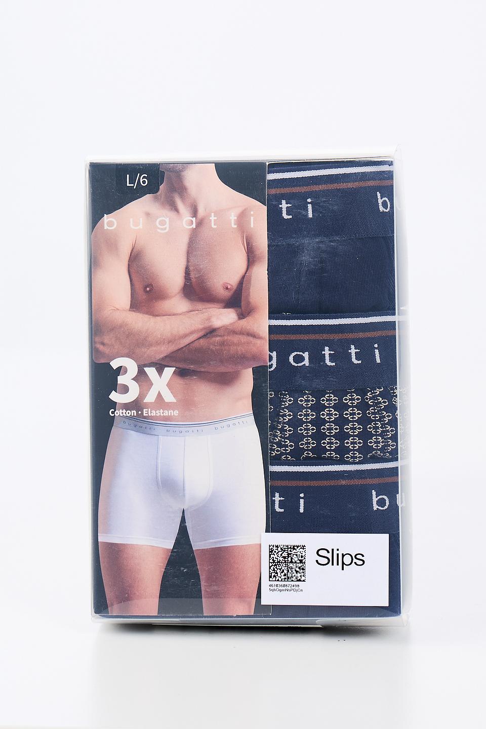 Трусы Bugatti ACC синие с принтом