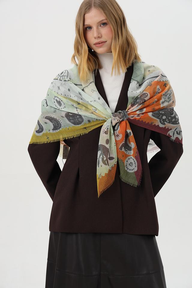 Платок Fraas с принтом