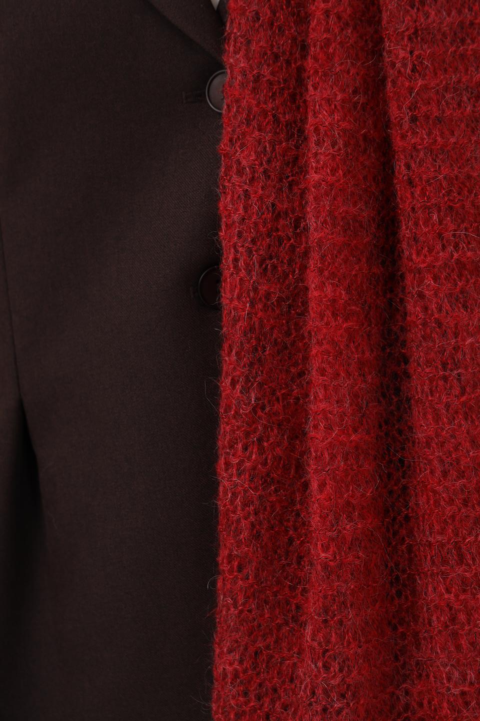 Шарф Julia Florenzi вязаный красный