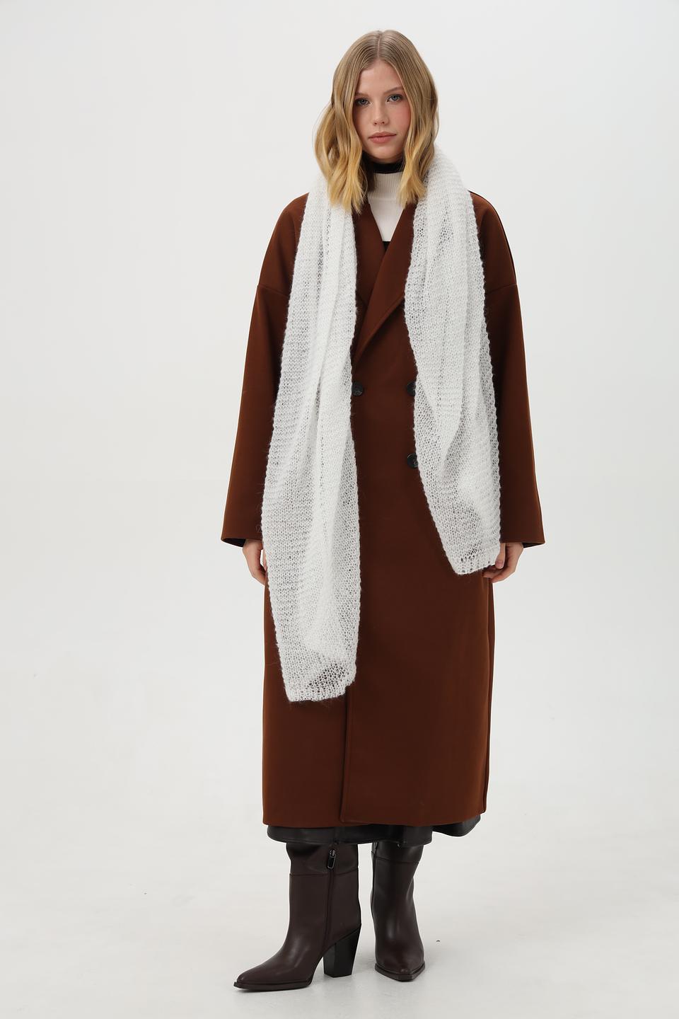 Шарф Julia Florenzi белый ажурный