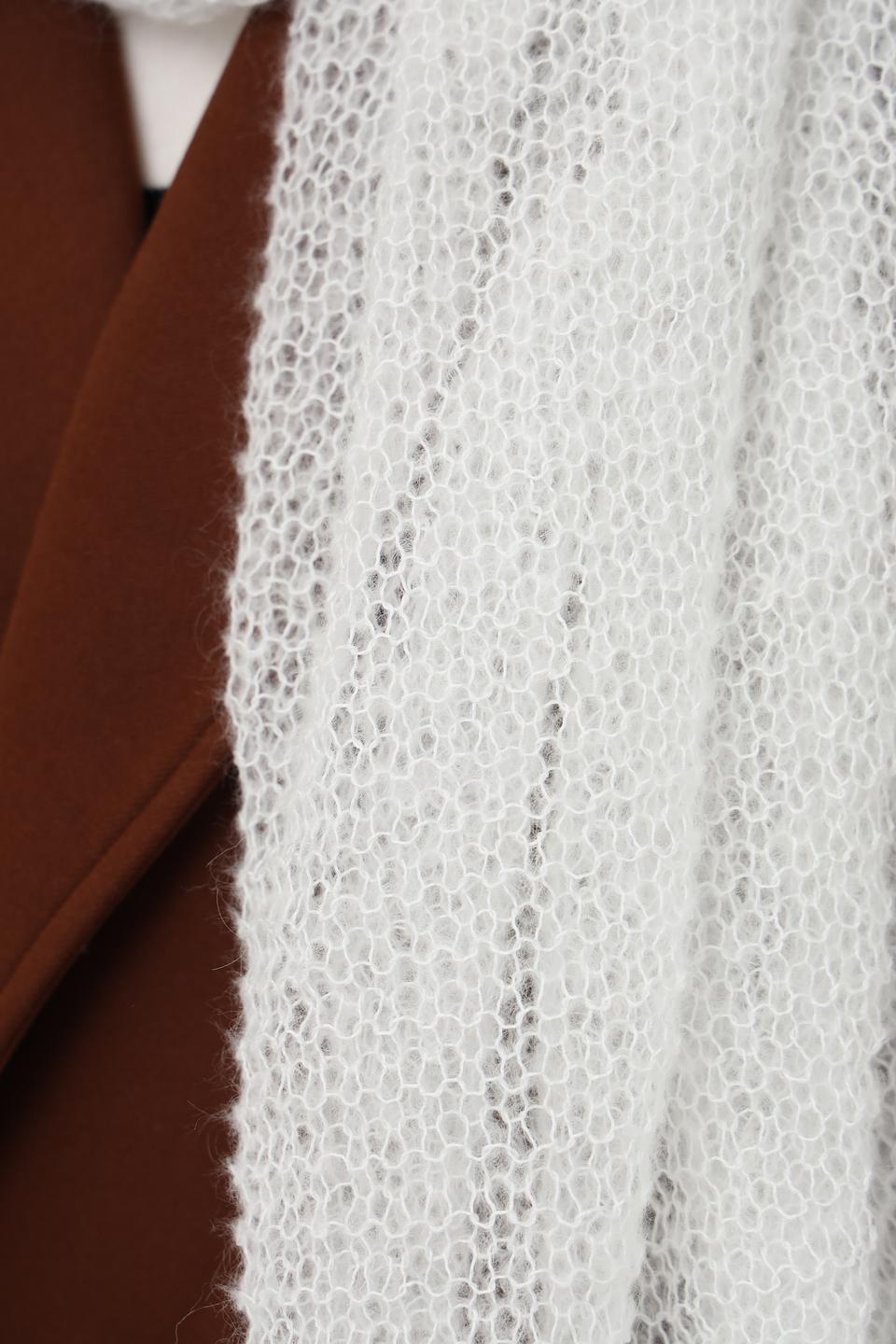 Шарф Julia Florenzi белый ажурный