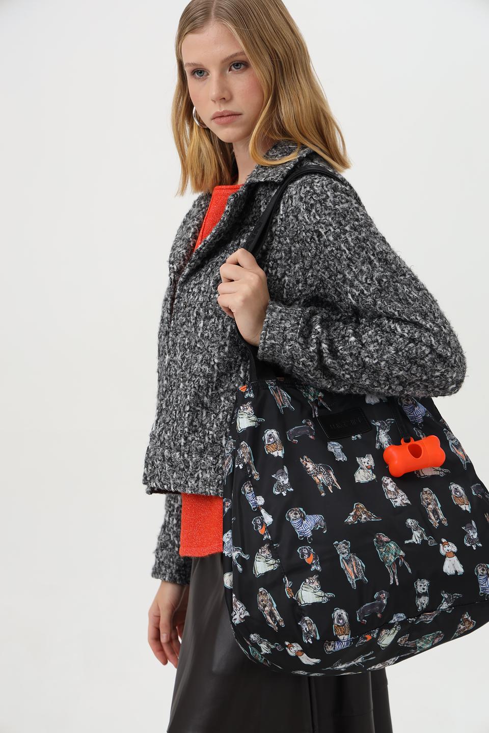 Сумка Marc Cain с принтом собак