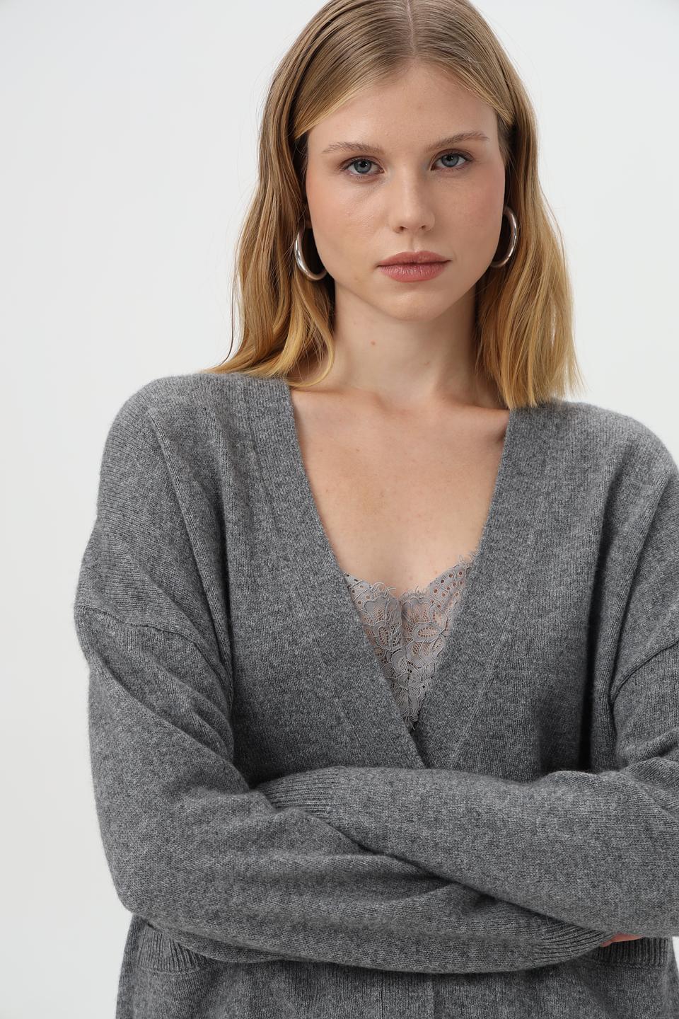 Жакет Oui женский серый