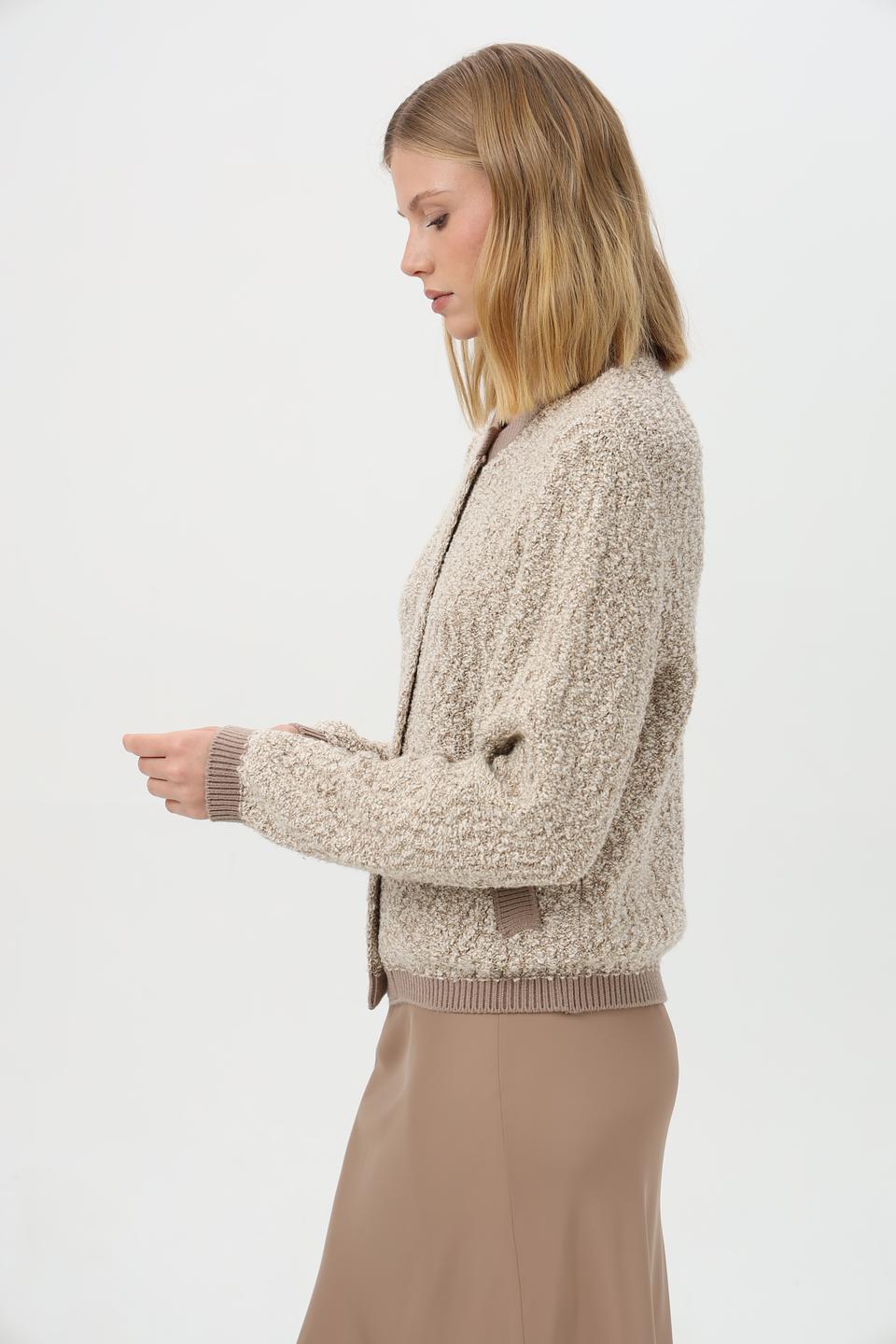 Жакет Monari вязаный бежевый