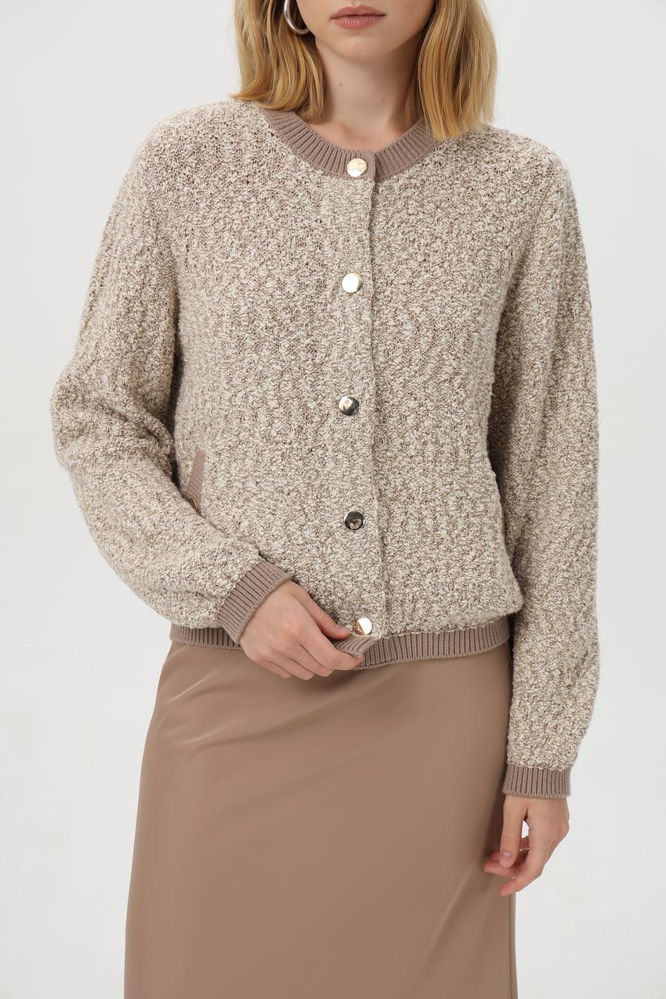 Жакет Monari вязаный бежевый