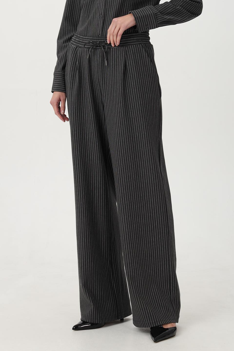 Брюки кл Broadway в полоску