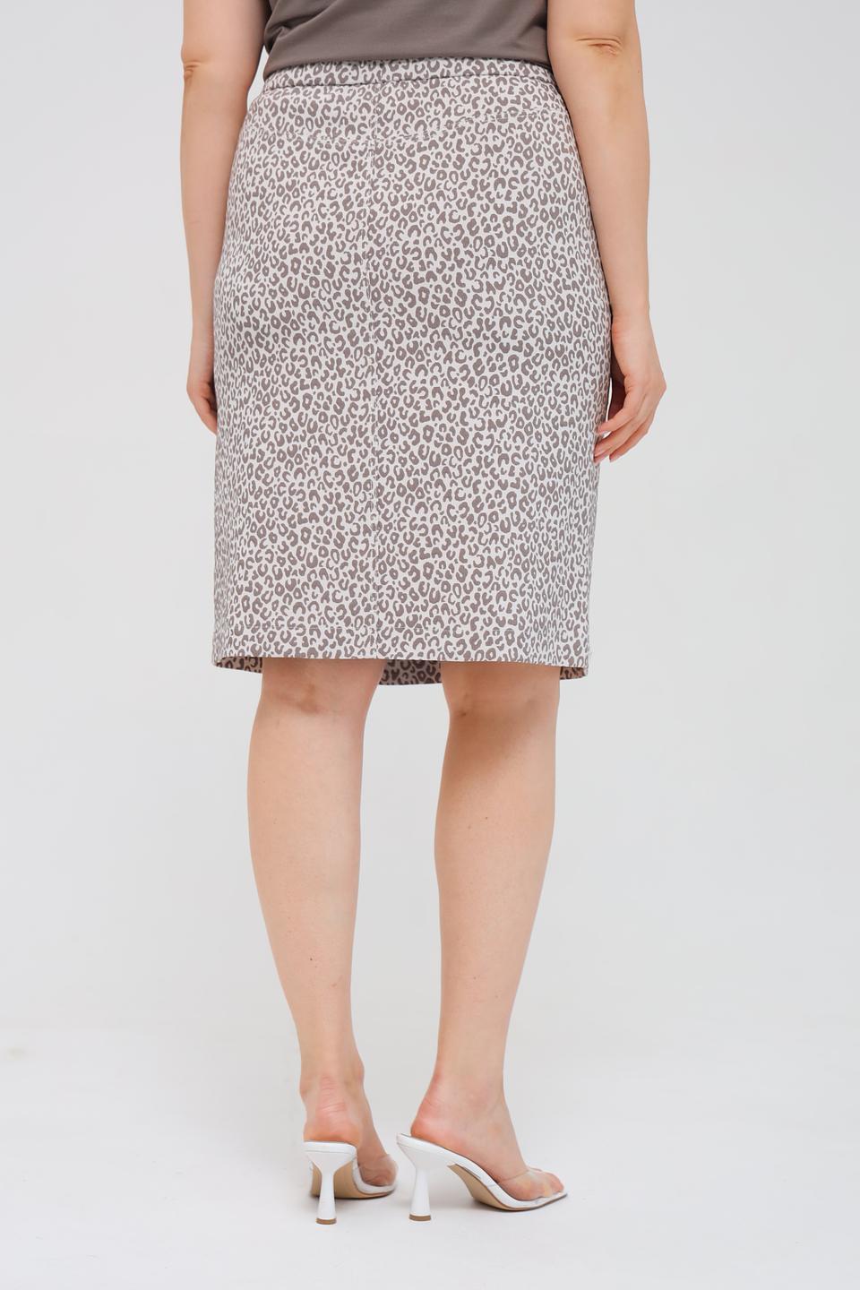 Юбка Frank Walder с леопардовым принтом