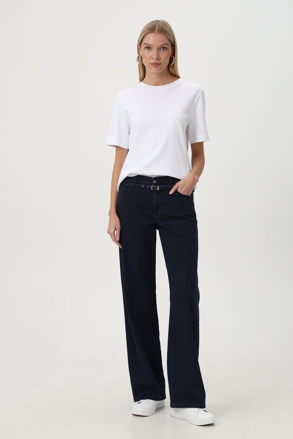 Джинсы Angels прямого кроя, темно-синие