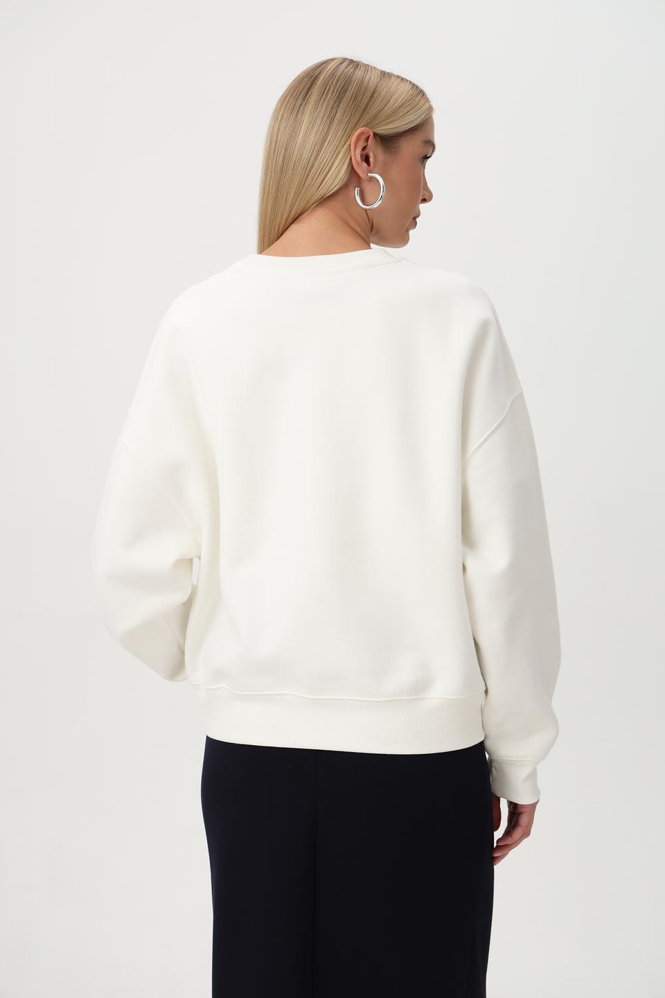 Пуловер Rich and Royal молочный