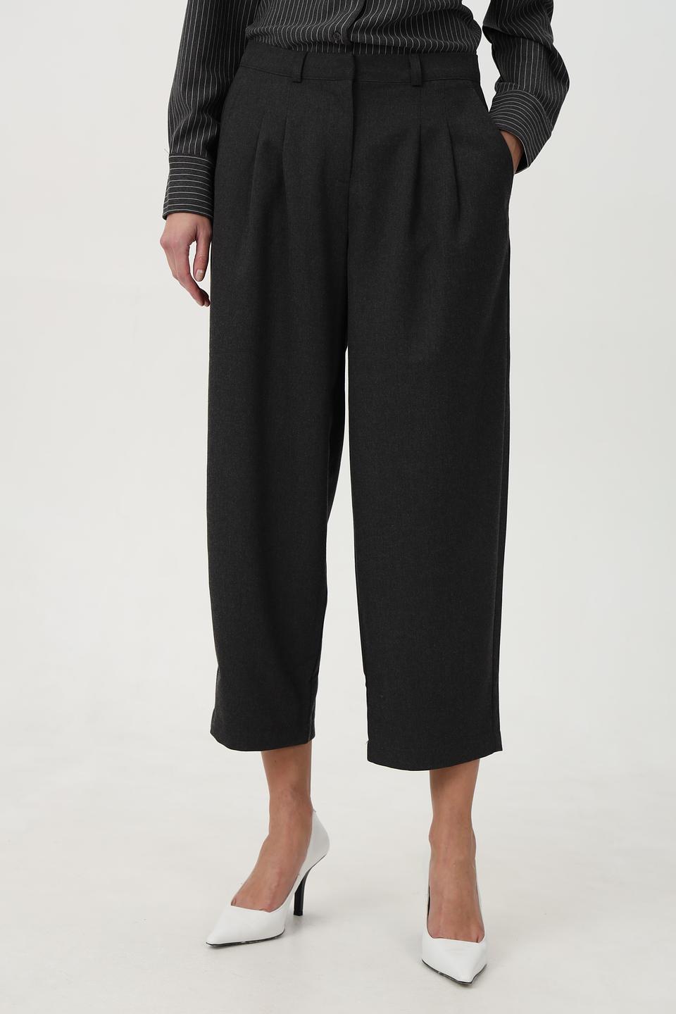 Брюки Bugatti кюлоты серые