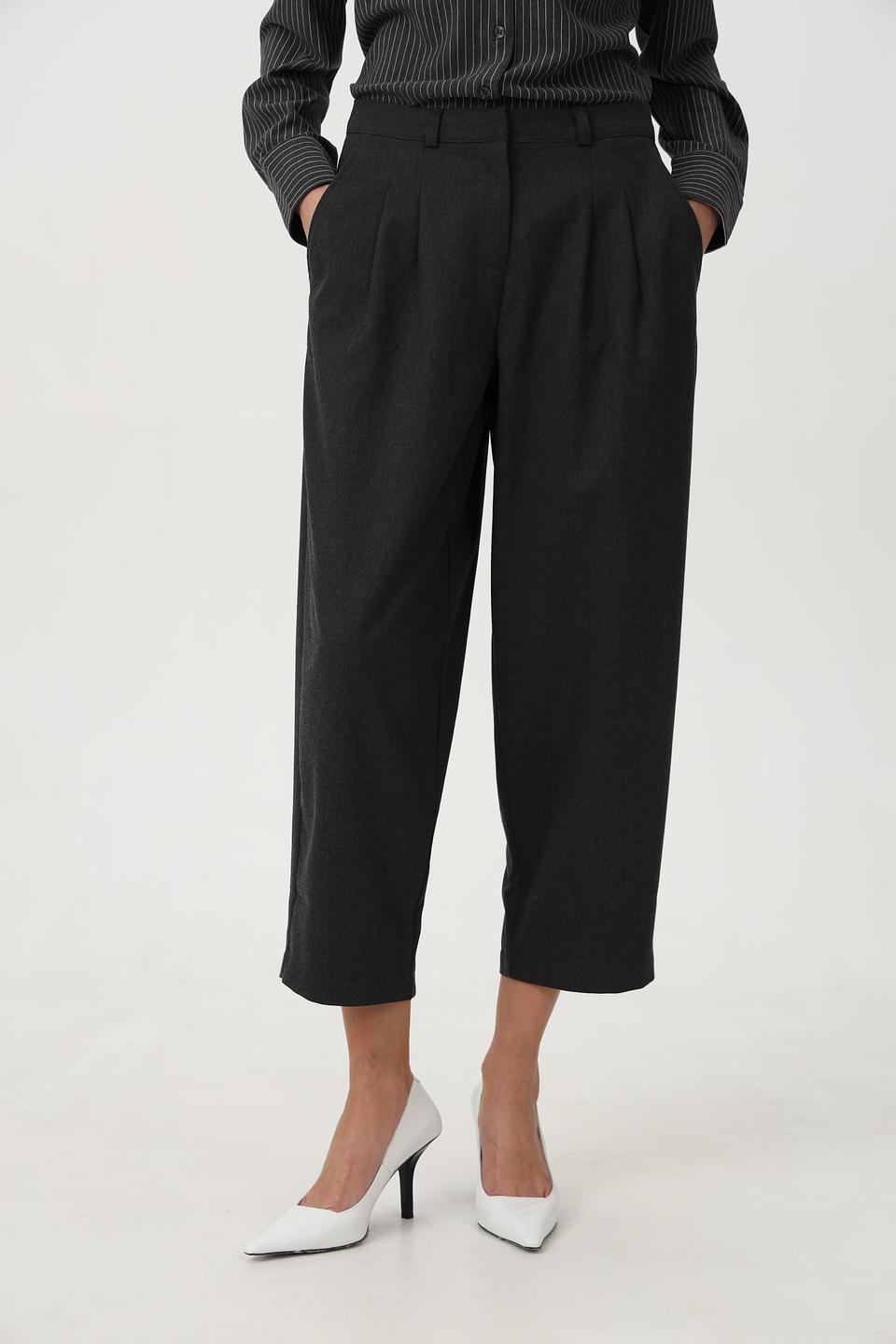 Брюки Bugatti кюлоты серые