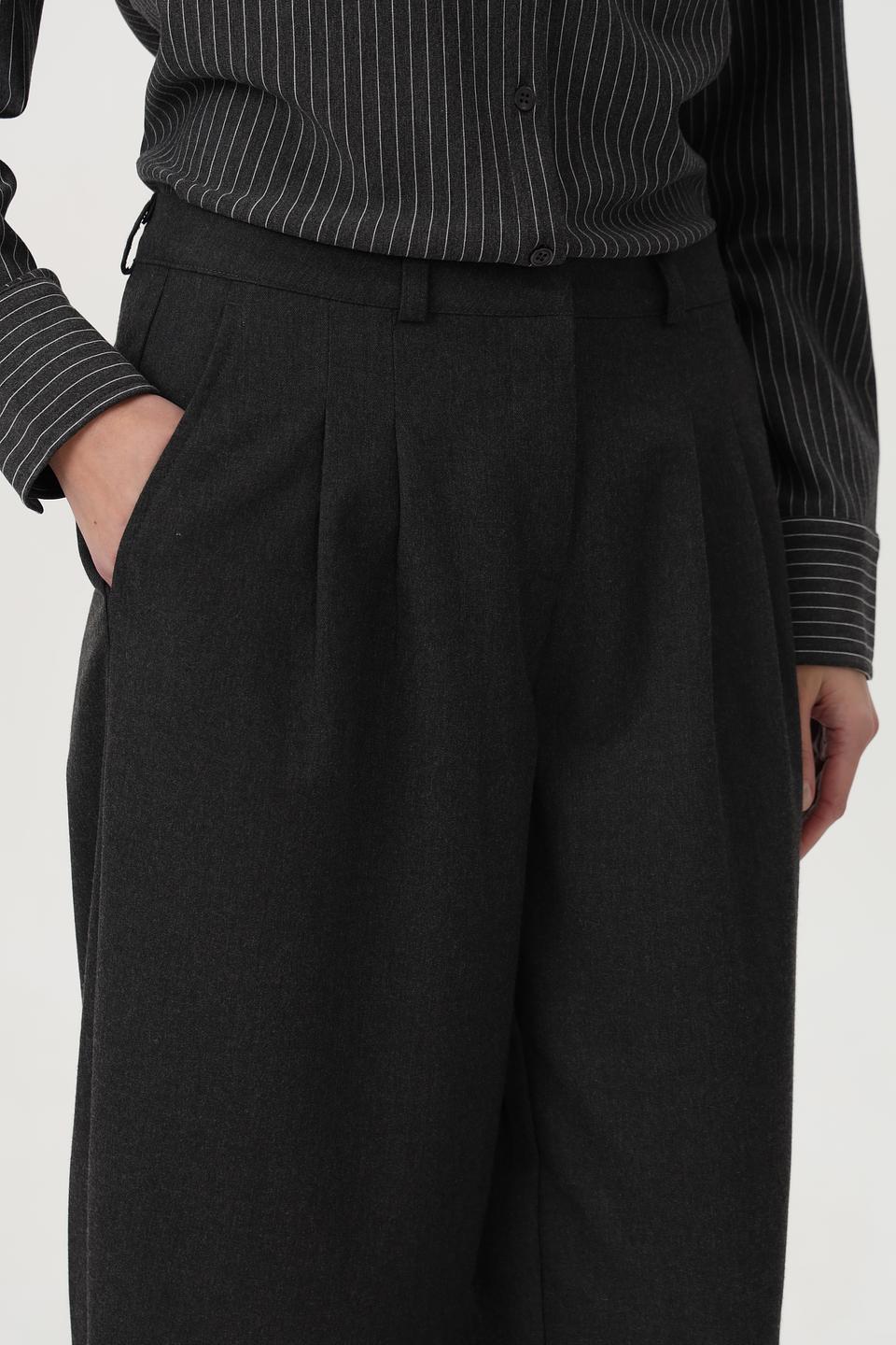 Брюки Bugatti кюлоты серые