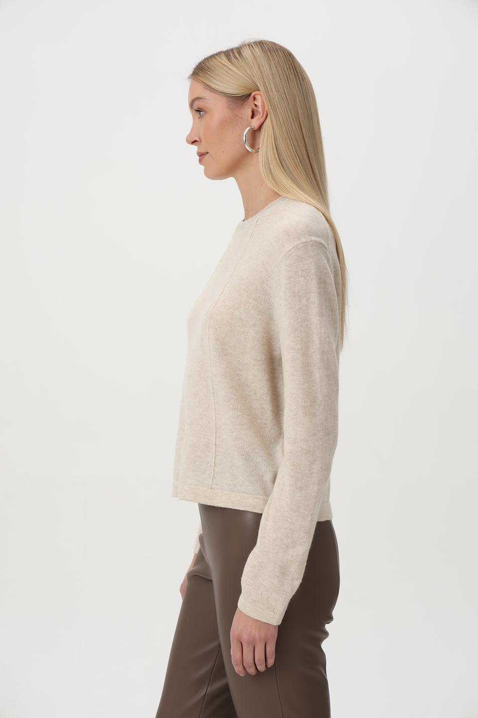 Пуловер Oui с отделкой