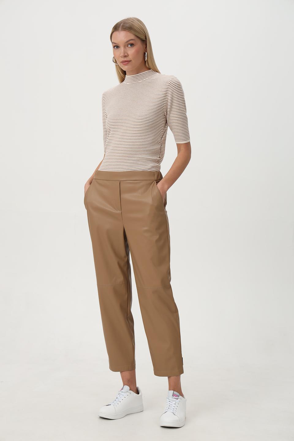 Пуловер Oui в полоску