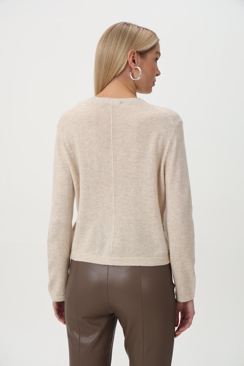 Пуловер Oui с отделкой