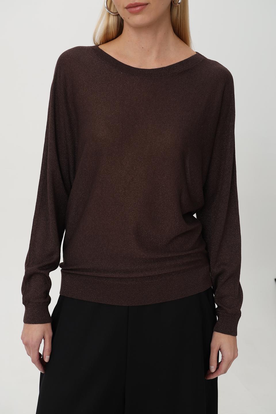 Пуловер Betty Barclay с лодочкой коричневый