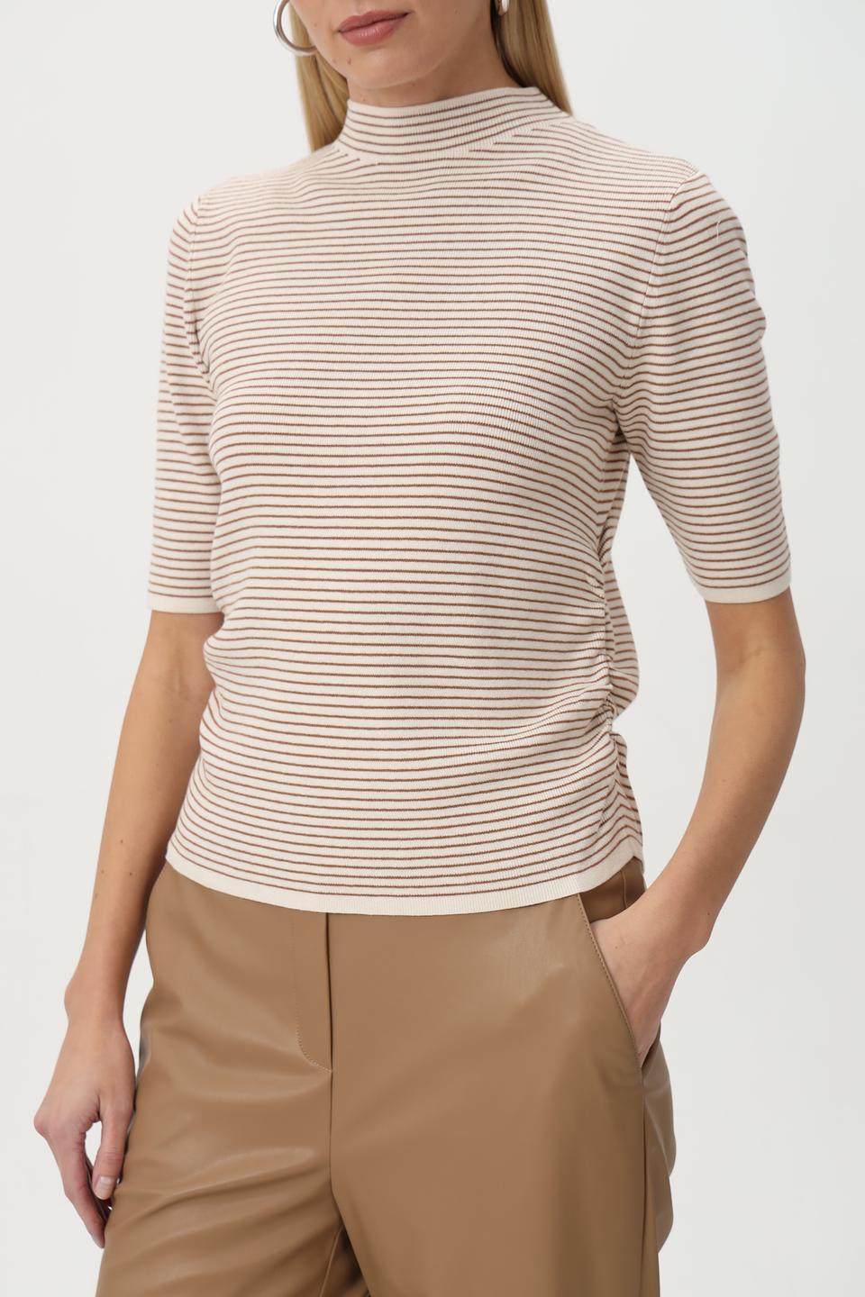 Пуловер Oui в полоску