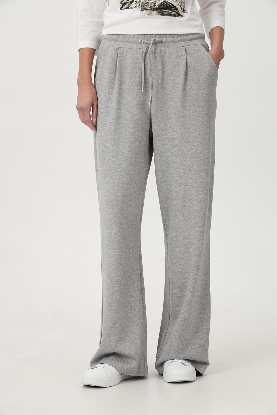Брюки клёш Broadway серые