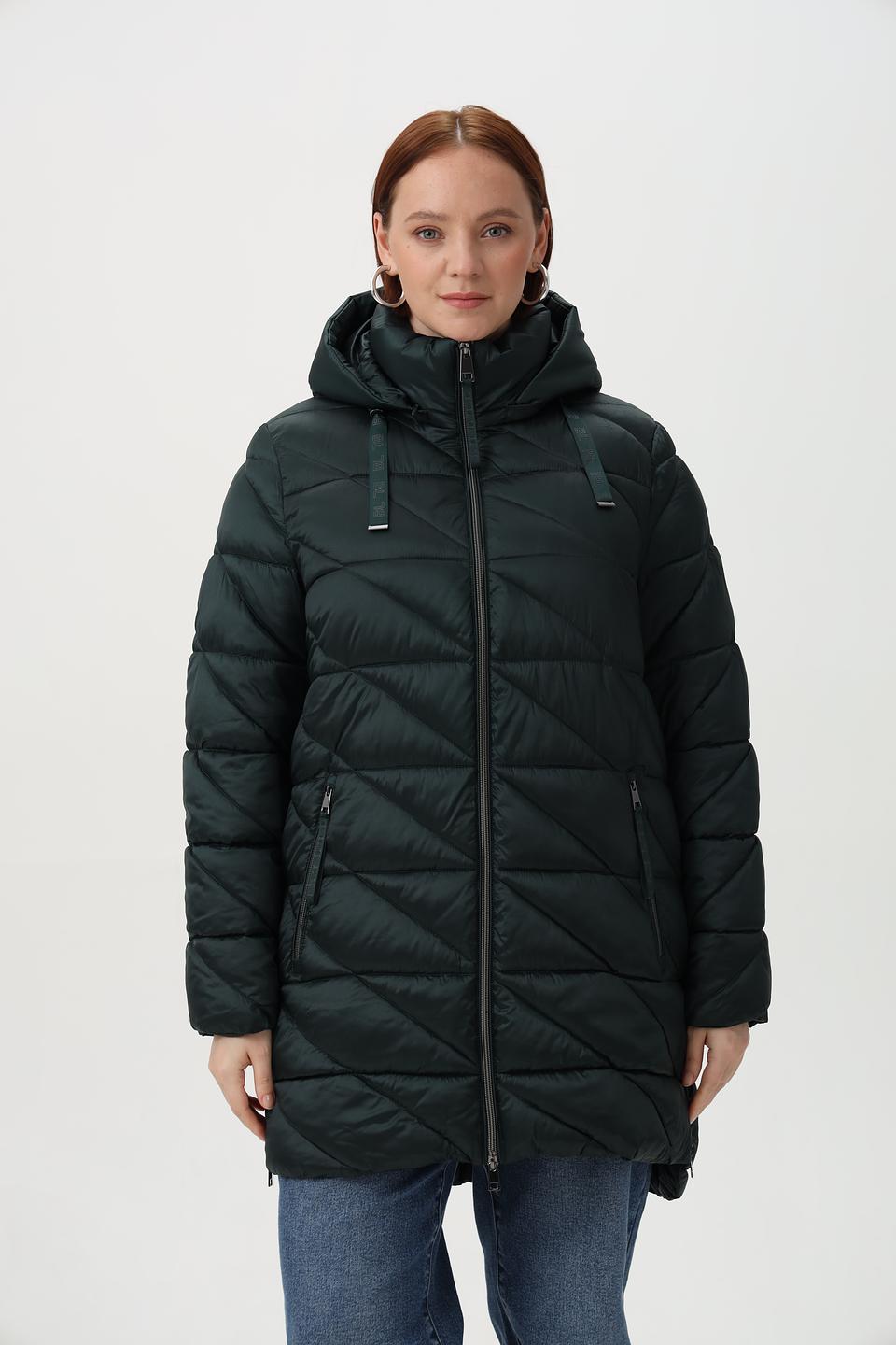 Куртка Lebek стеганая тёмно-зелёная